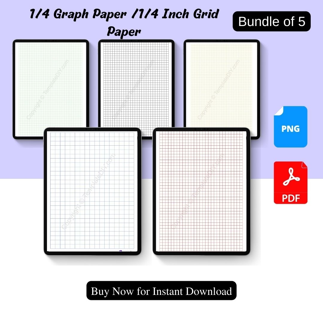 1/4 Inch Graph Paper Free Printable