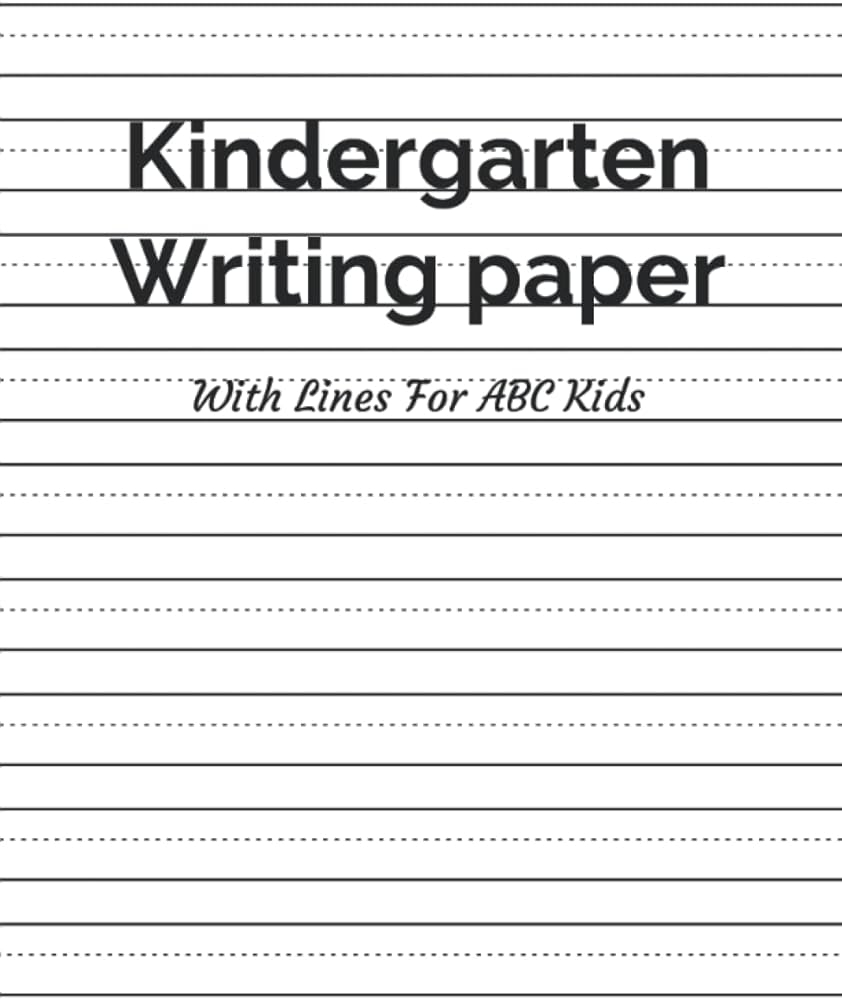 100 Pages Kindergarten Writing Paper With Lines For ABC Kids Blank Handwriting Practice For Kids With Dotted Line Exercise Tracing Shapes Numbers And Writing Cursive Letter Tracing Worksheet Books The