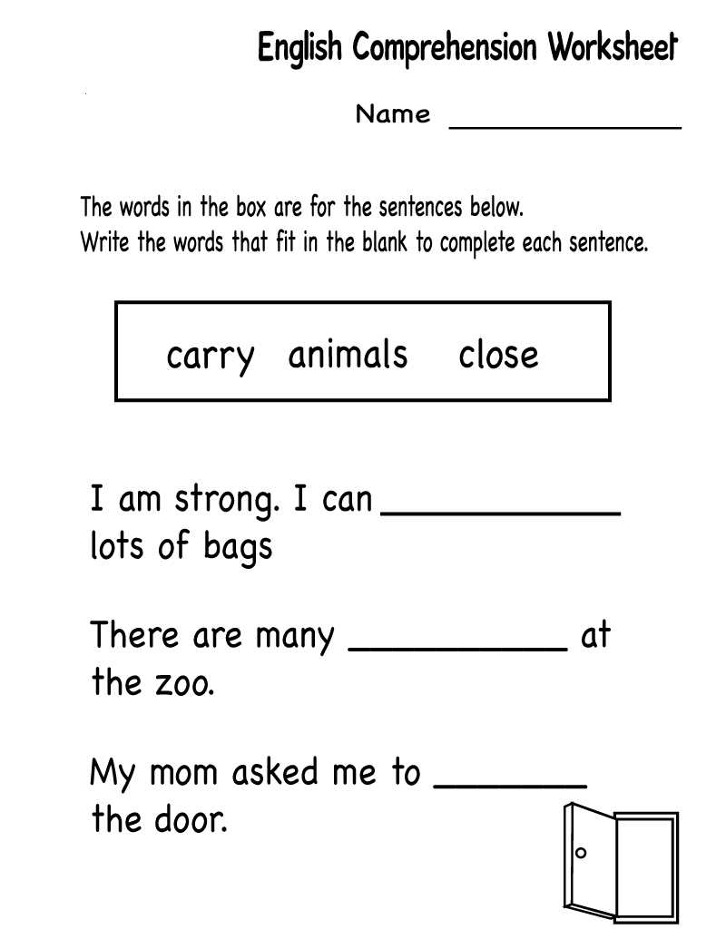 Free Printable Worksheets For 1st Grade English
