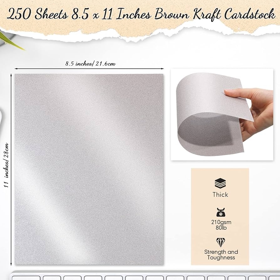 250 Sheets 21 6 X 27 9 Cm Metallic Paper Shimmer Card 80 Lb 210 Gsm Double Sided Card Printer Paper For Weddings Birthdays Crafts Invitations Certificates DIY Cards Silver Amazon de Stationery Office Supplies