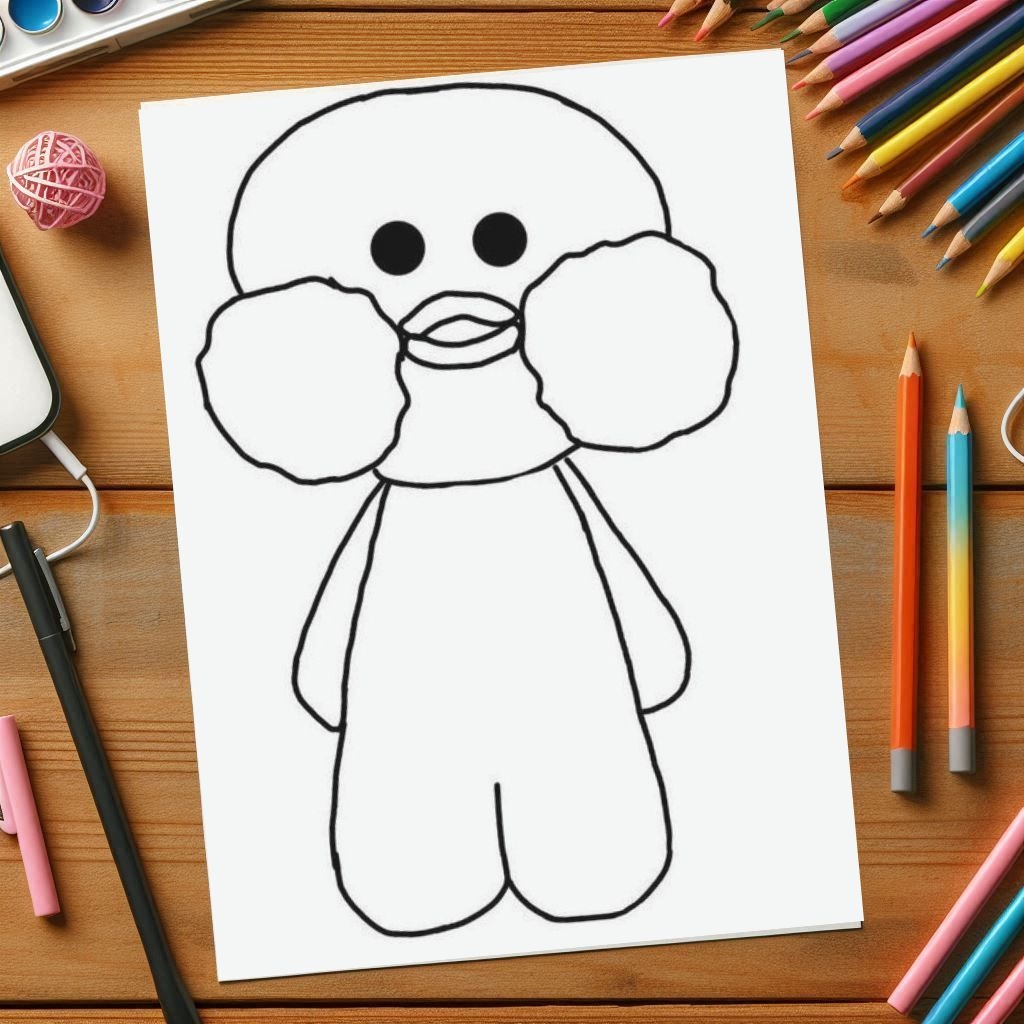 27 Paper Duck Coloring Pages For Kids Free Printables