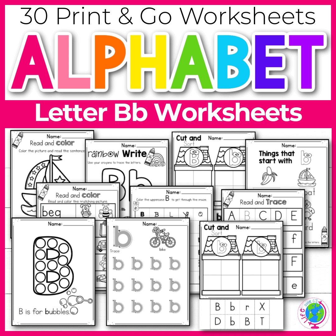 30 Free Printable Letter B Worksheets For Preschool