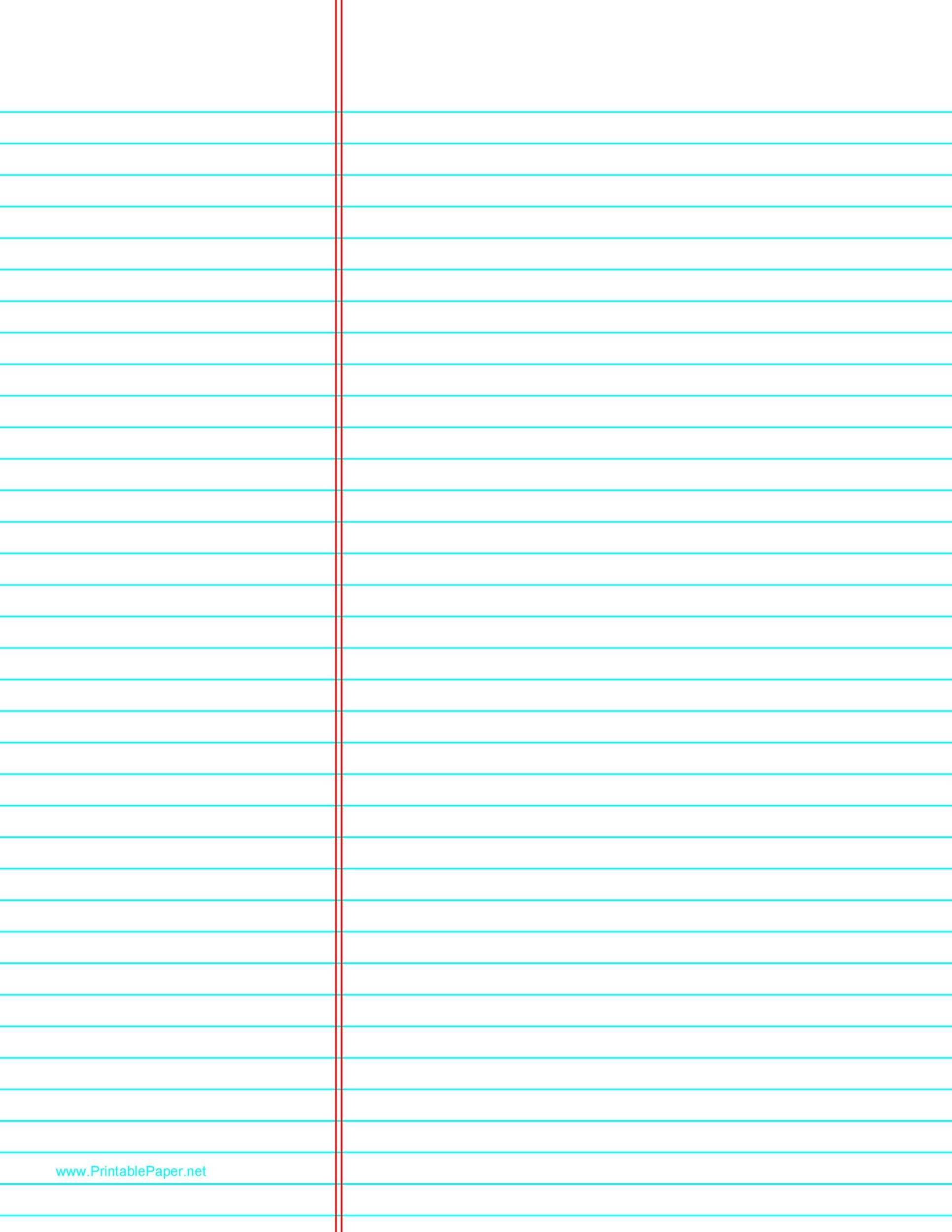 32 Printable Lined Paper Templates TemplateLab