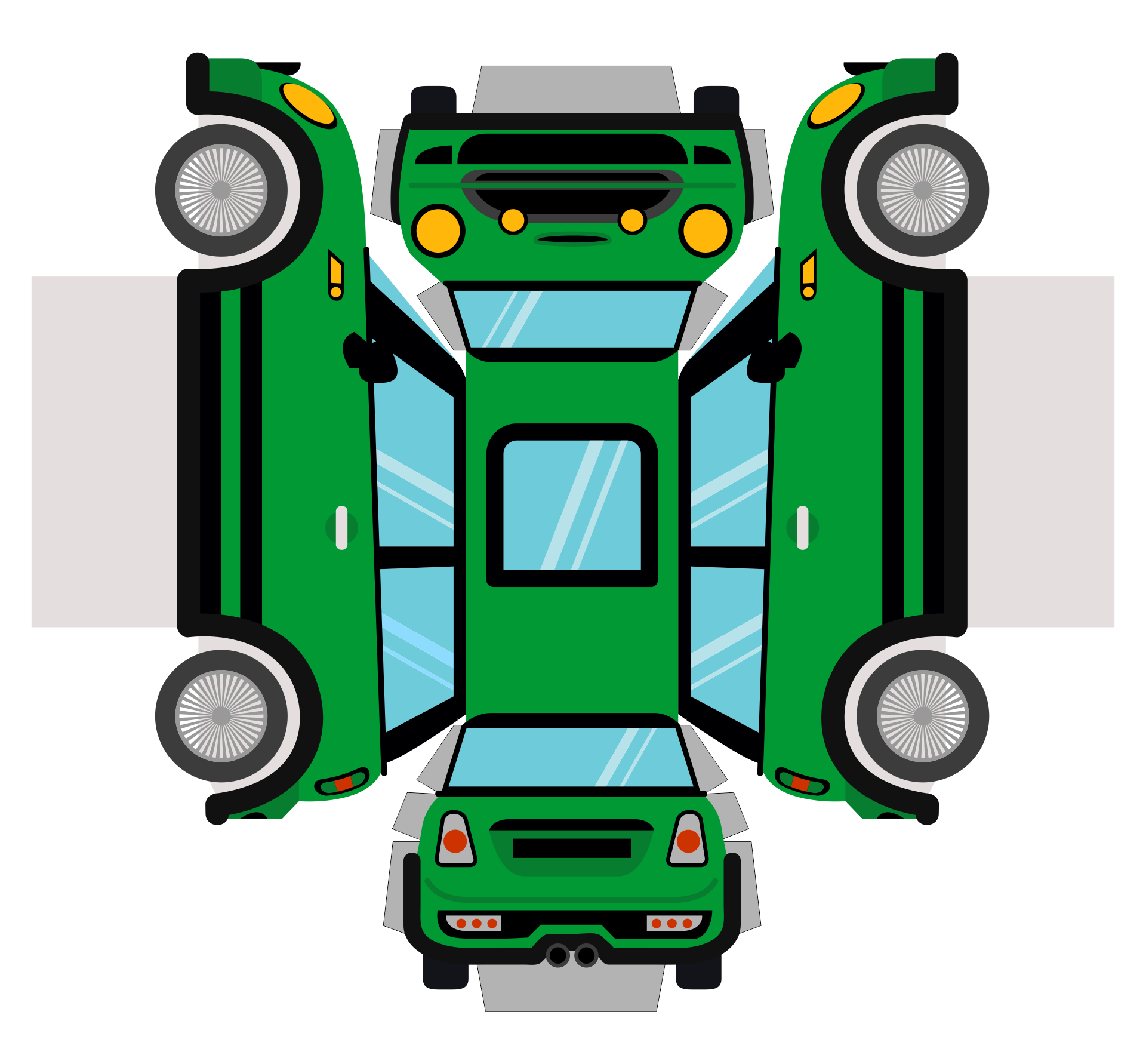 3D Cars Paper Crafts Templates 10 Free PDF Printables Printablee