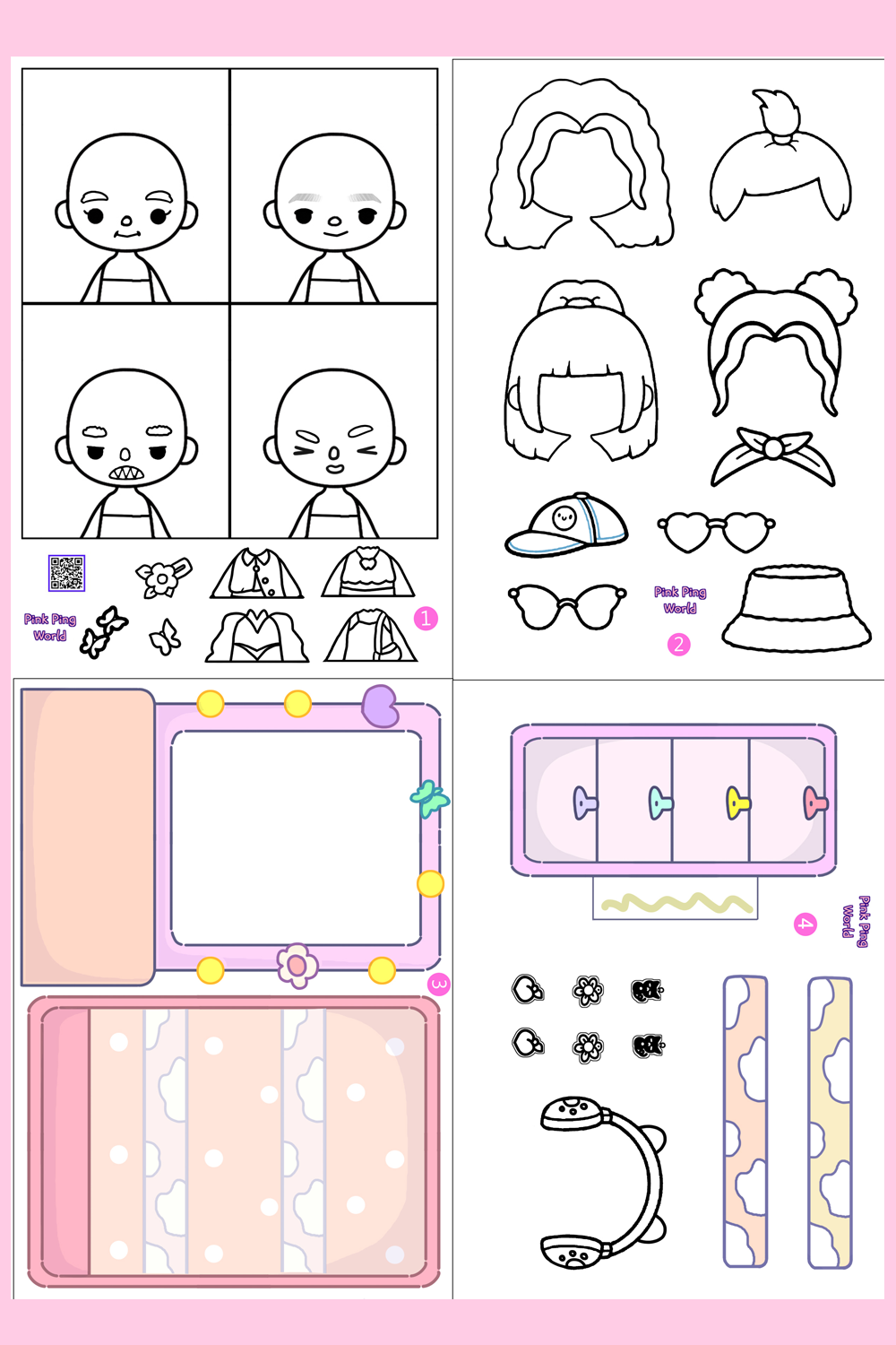 48 Toca Boca Doll Printables 