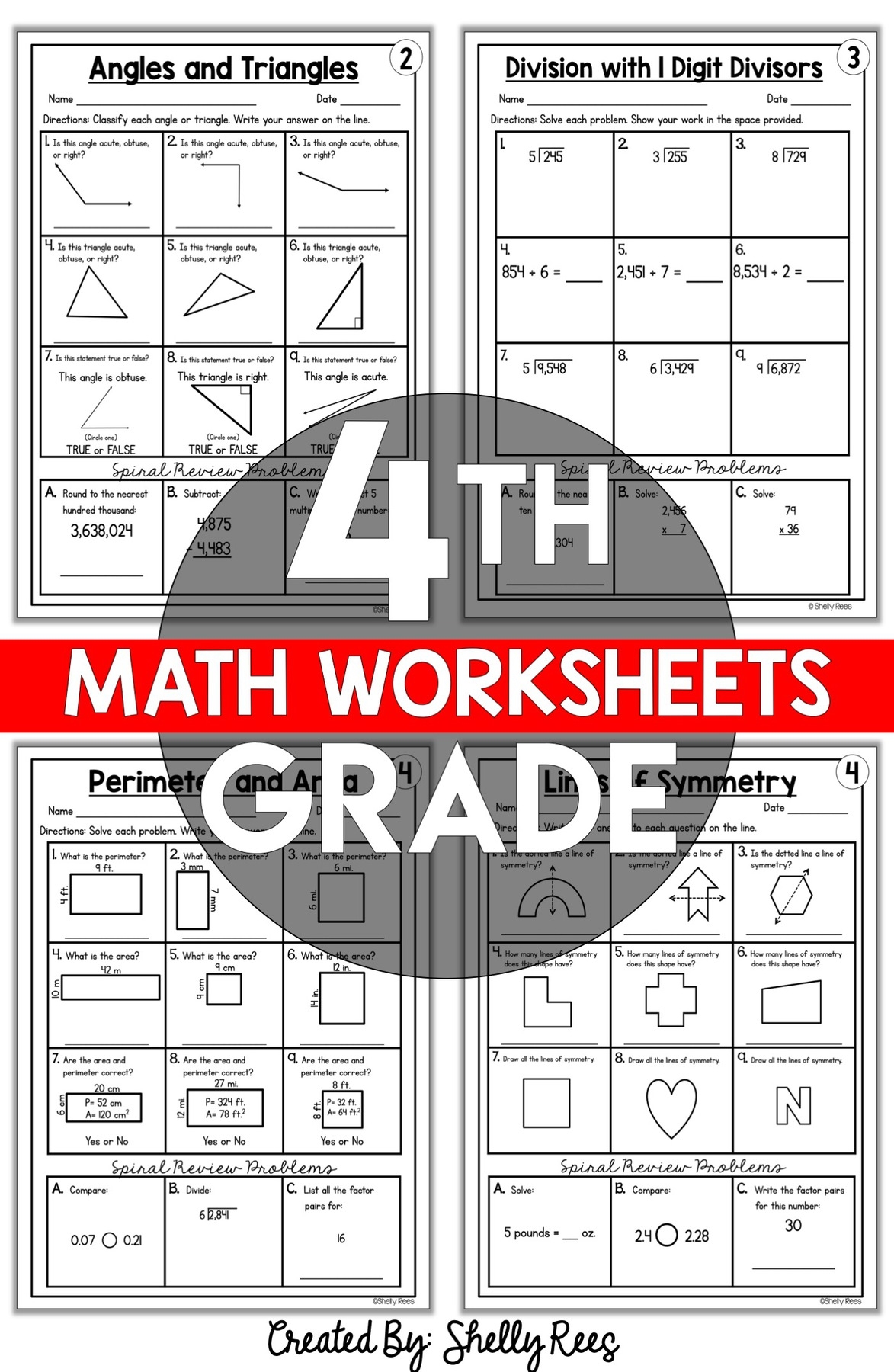 Printable 4th Grade Worksheets
