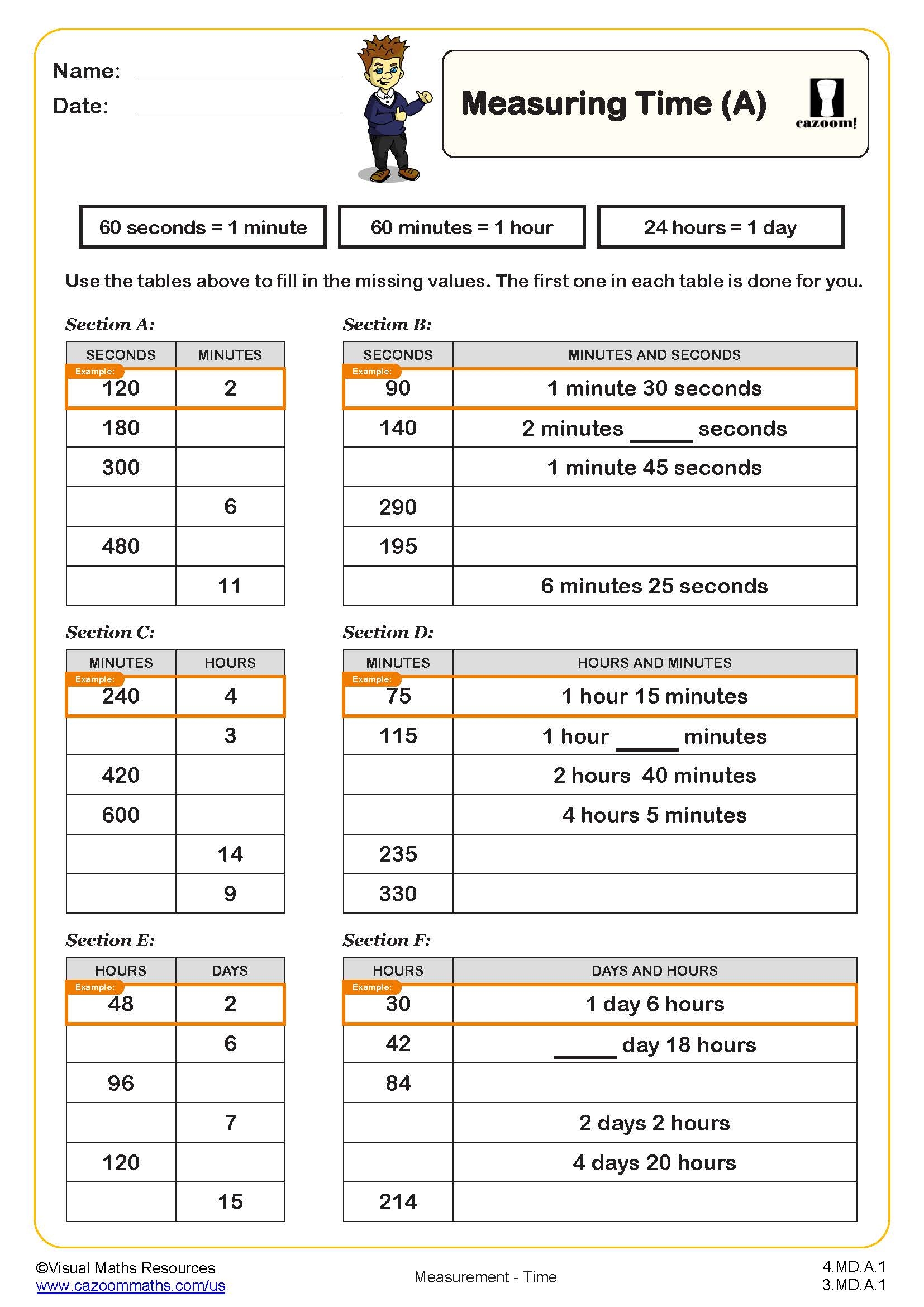 4th Grade Math Worksheets PDF Printable Math Worksheets
