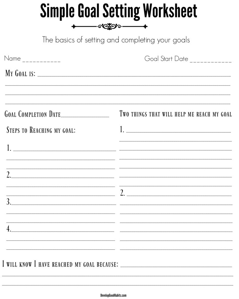 5 SMART Goal Setting Worksheets Templates 2024 Update 