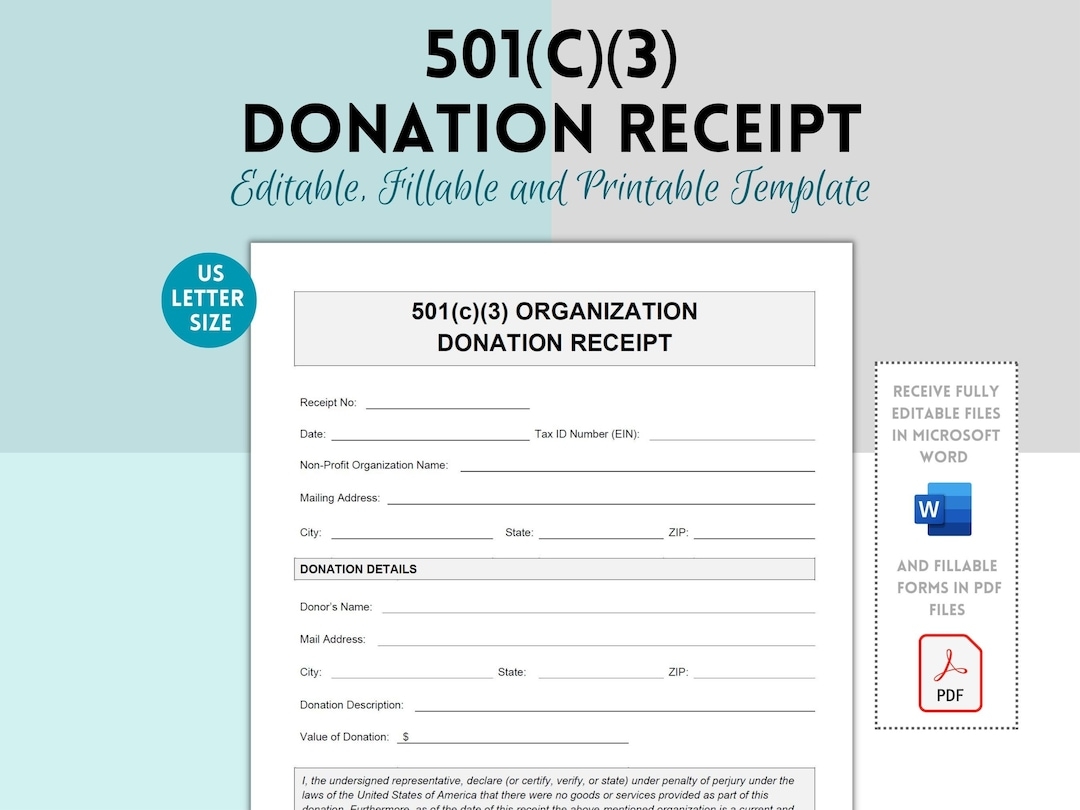 Printable Goodwill Donation Form