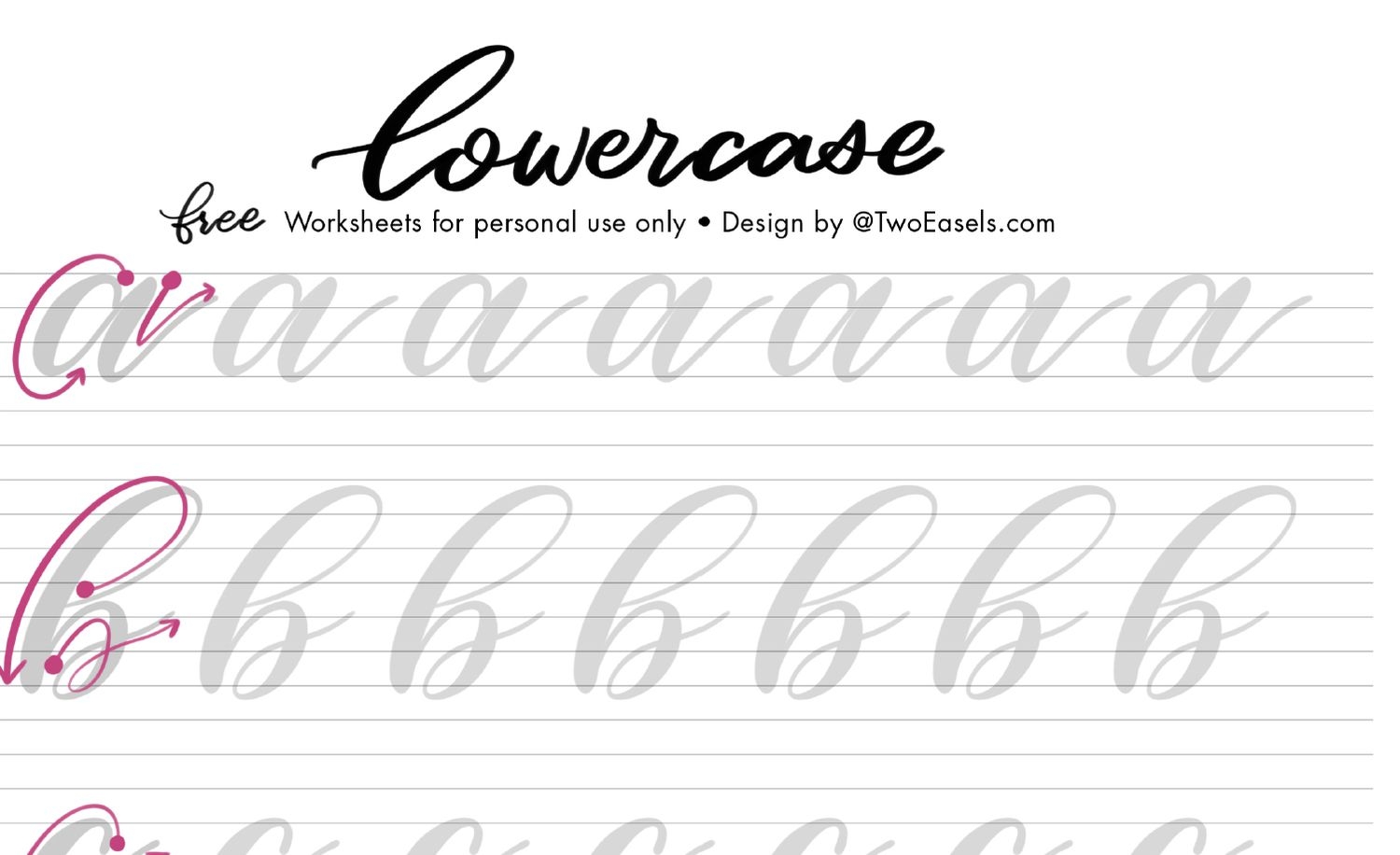 7 Free Hand Lettering Worksheets For Practice