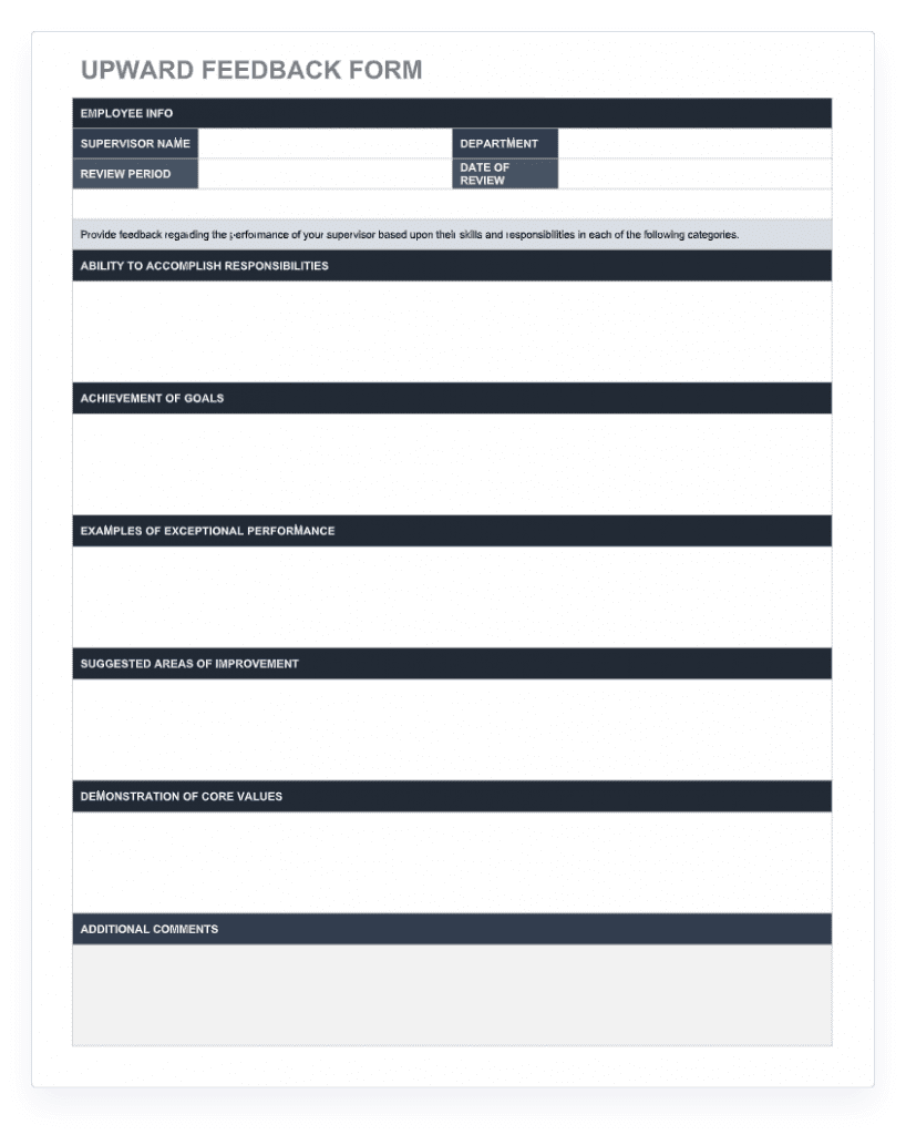 70 Free Employee Performance Review Templates Word PDF Excel Uptick