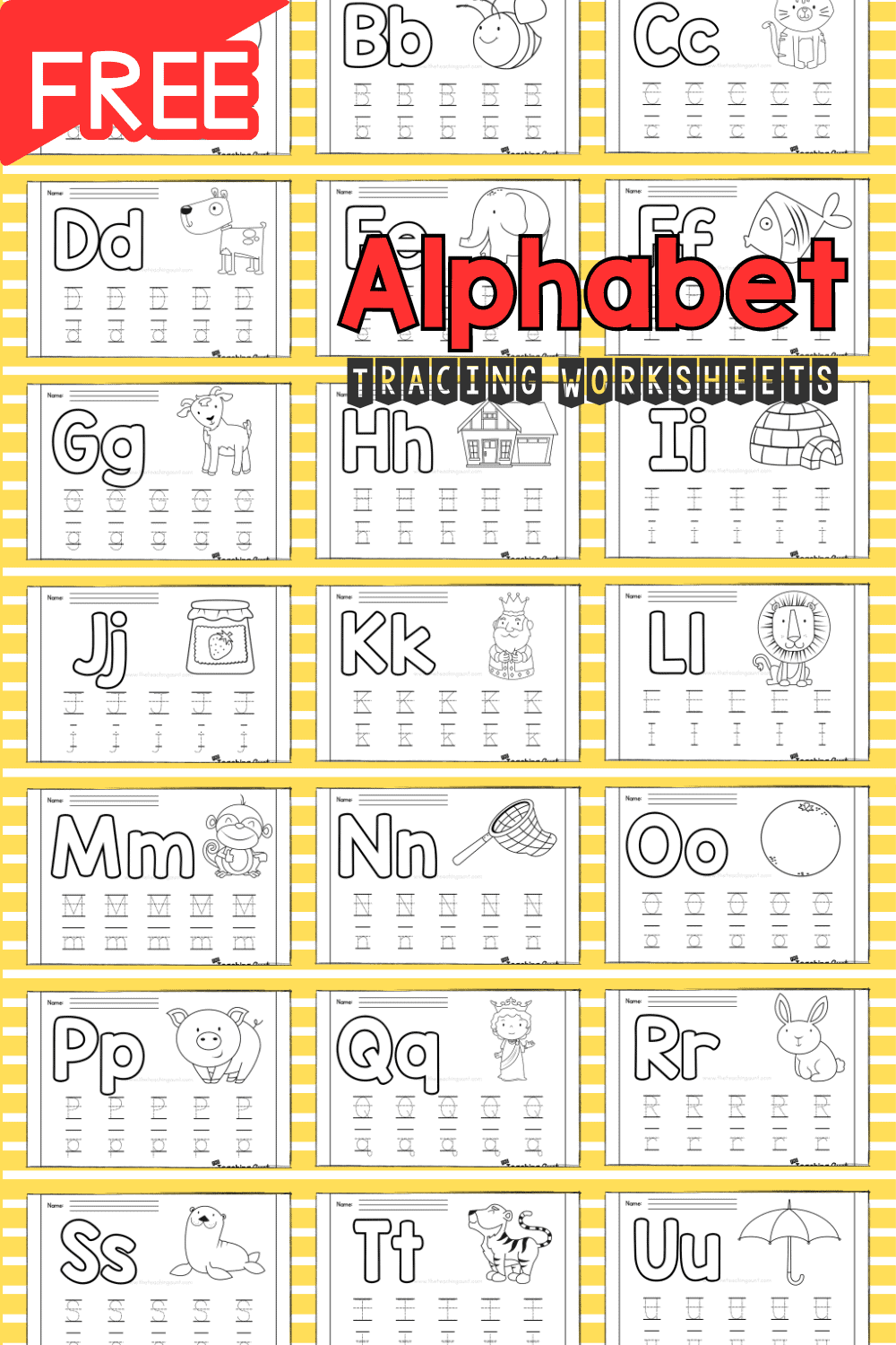 Printable Abc Tracing Worksheets