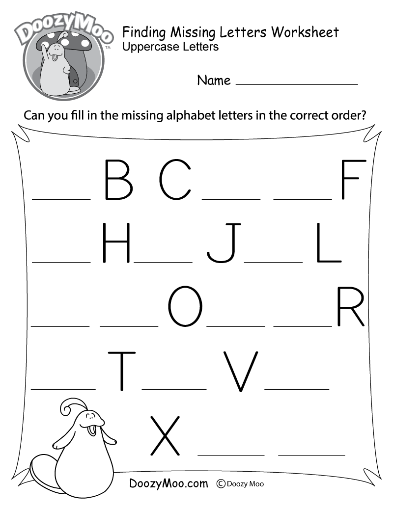 Alphabet Worksheets Free Printables Doozy Moo