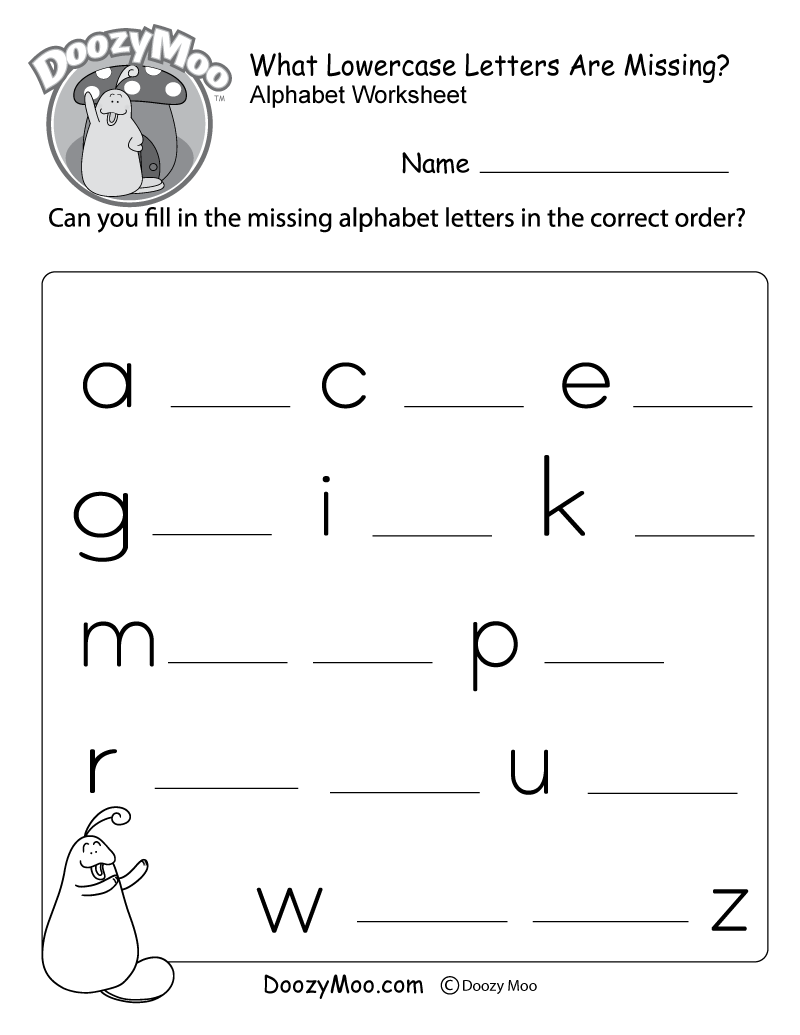Alphabet Worksheets Free Printables Doozy Moo