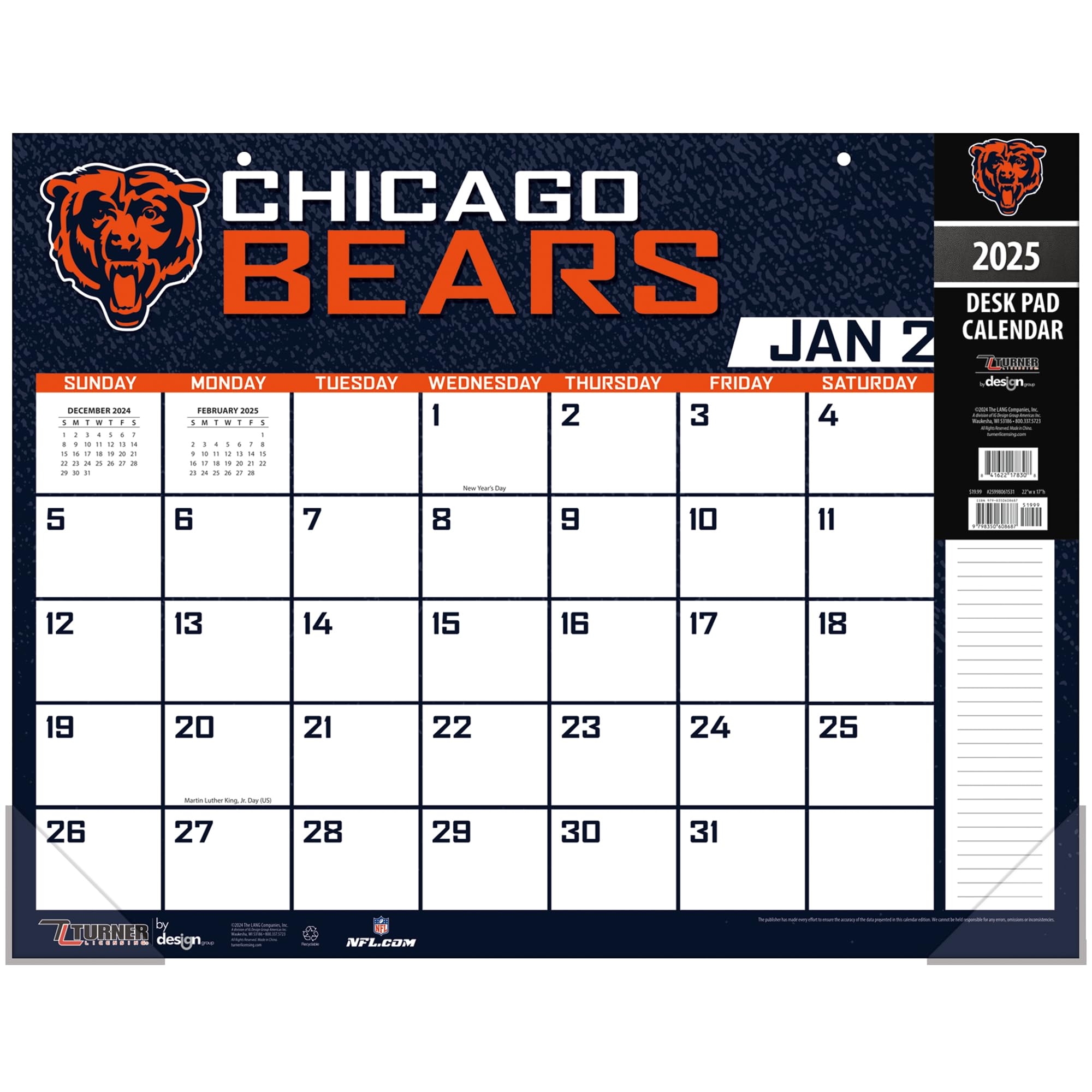 Chicago Bears Uniform Schedule 2025 Printable