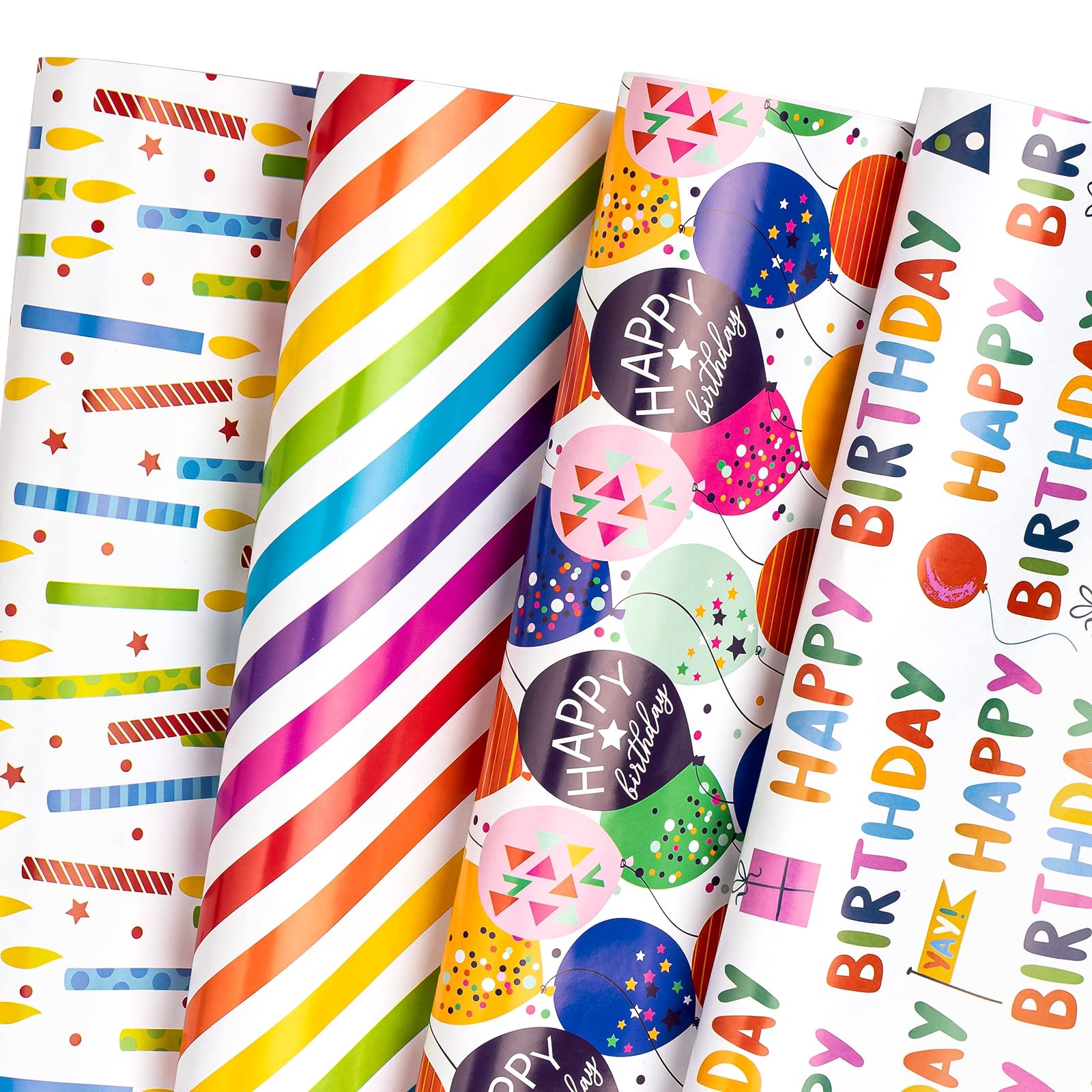 Amazon WRAPAHOLIC Birthday Wrapping Paper Sheet 12 Sheets Folded Flat With 12 Gift Tags For Party Baby Shower 19 7 Inch X 27 5 Inch Per Sheet Health Household
