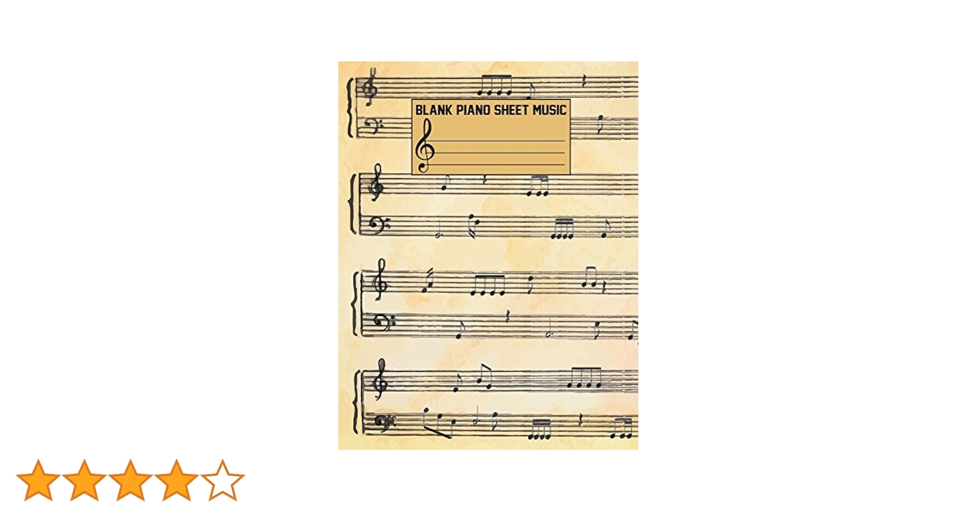 Blank Piano Sheet Music Composition Book Blank Staff Paper Large Print 8 5 x11 Music Manuscript Paper Vol 6 Blank Sheet Music Ms Guitar Amazon de Books