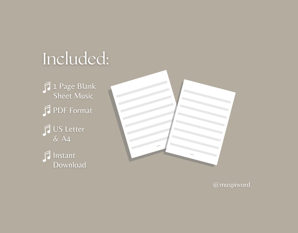 Blank Staff Paper Printable