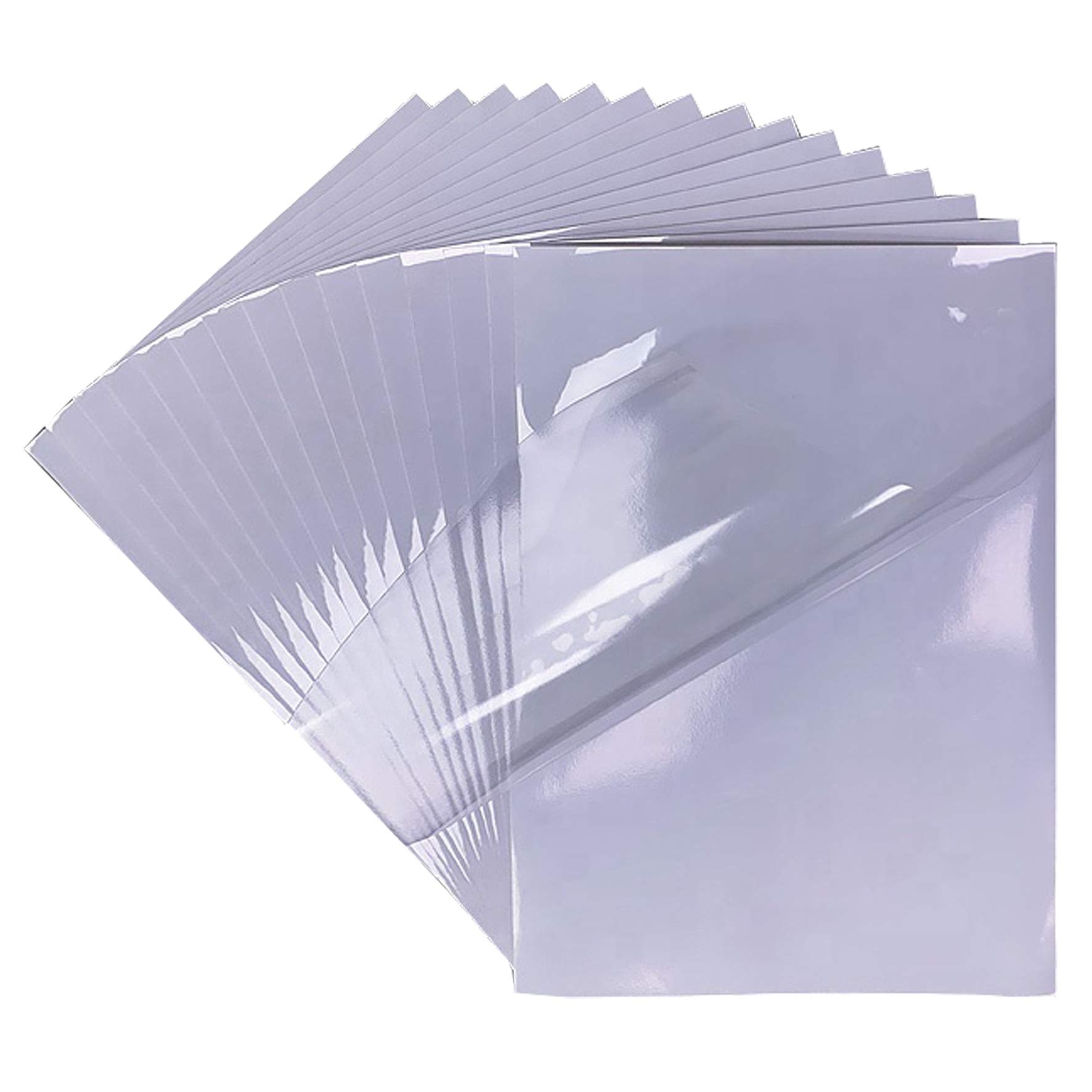 Bleidruck Crystal Clear Sticker Paper 20 Sheets Printable Vinyl Sticker Paper 100 Transparent Vinyl Sticker Paper For Inkjet Laser Printers Cricut Compatible 20 Amazon de Stationery Office Supplies