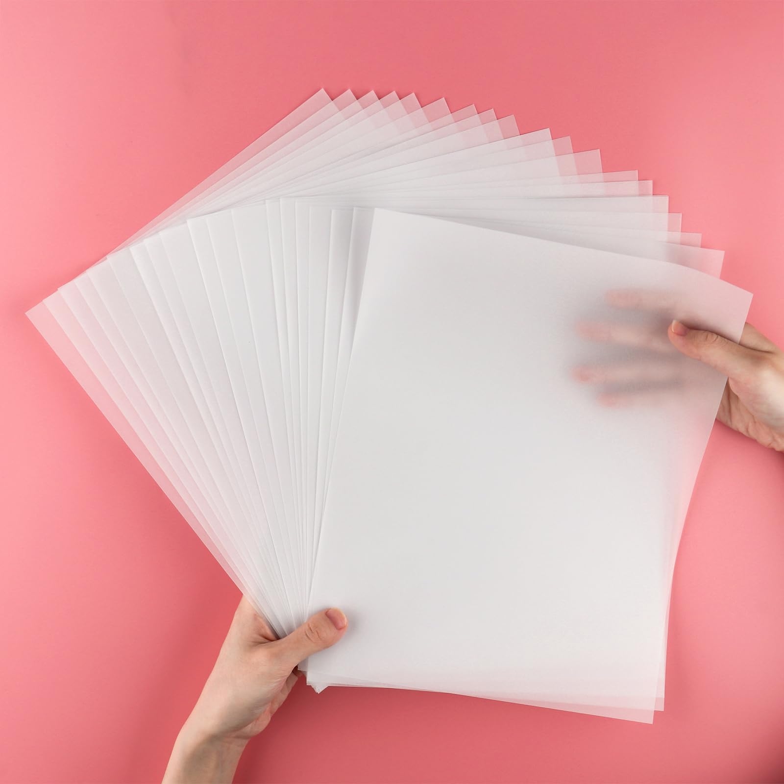 Briartw Parchment Paper Translucent 115gsm 8 5 X 11 Printable Vellum Paper Heat Resistant Frosted Smooth For Card Overlays Invitations Belly Bands Envelopes Amazon de Home Kitchen