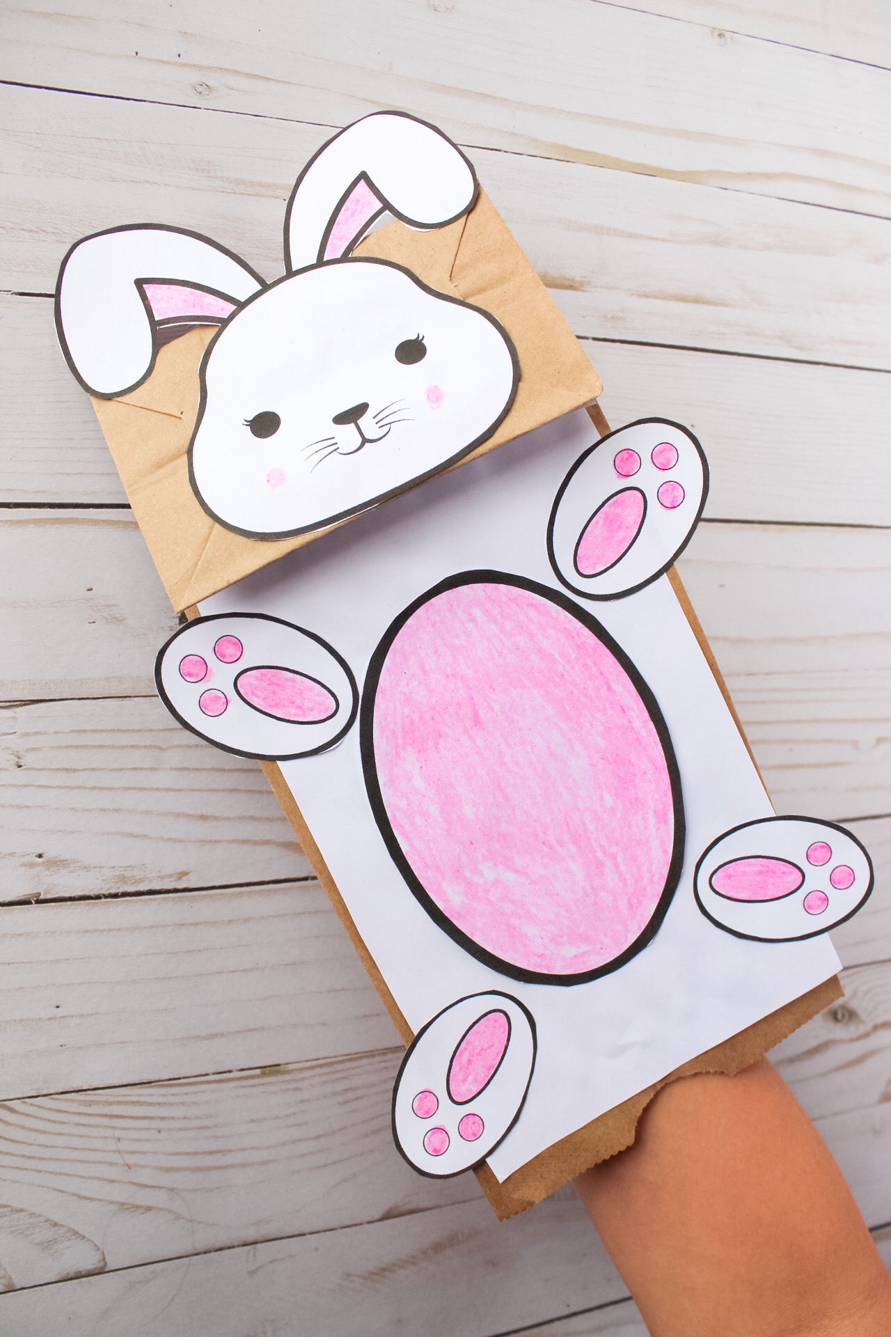 Printable Paper Bag Puppets