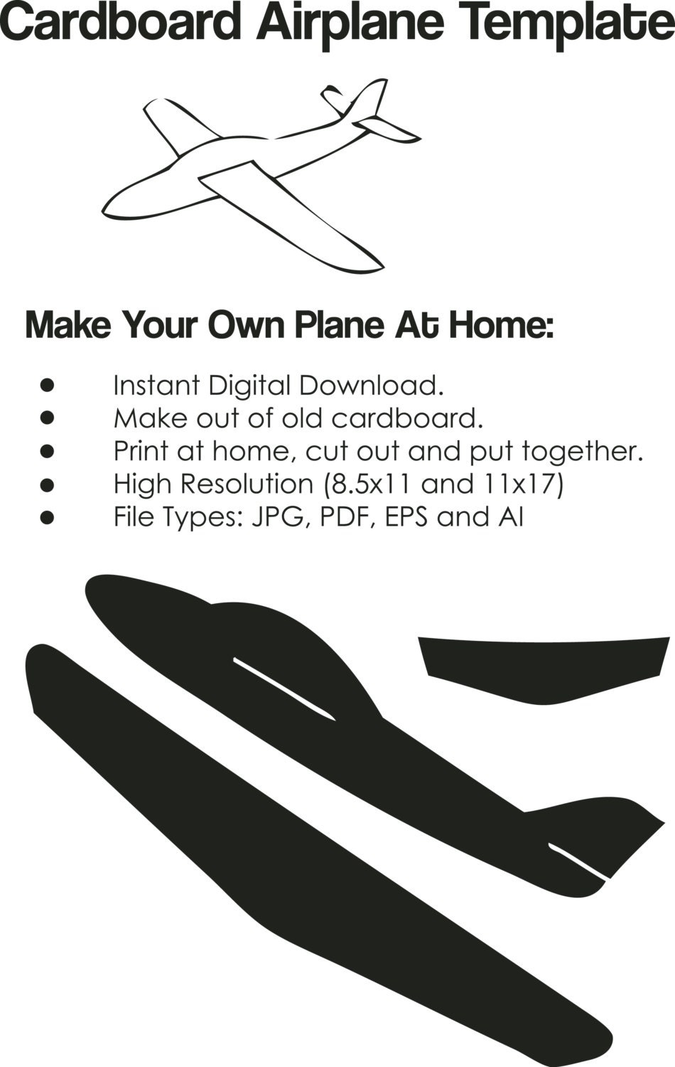 Free Printable Paper Plane Templates