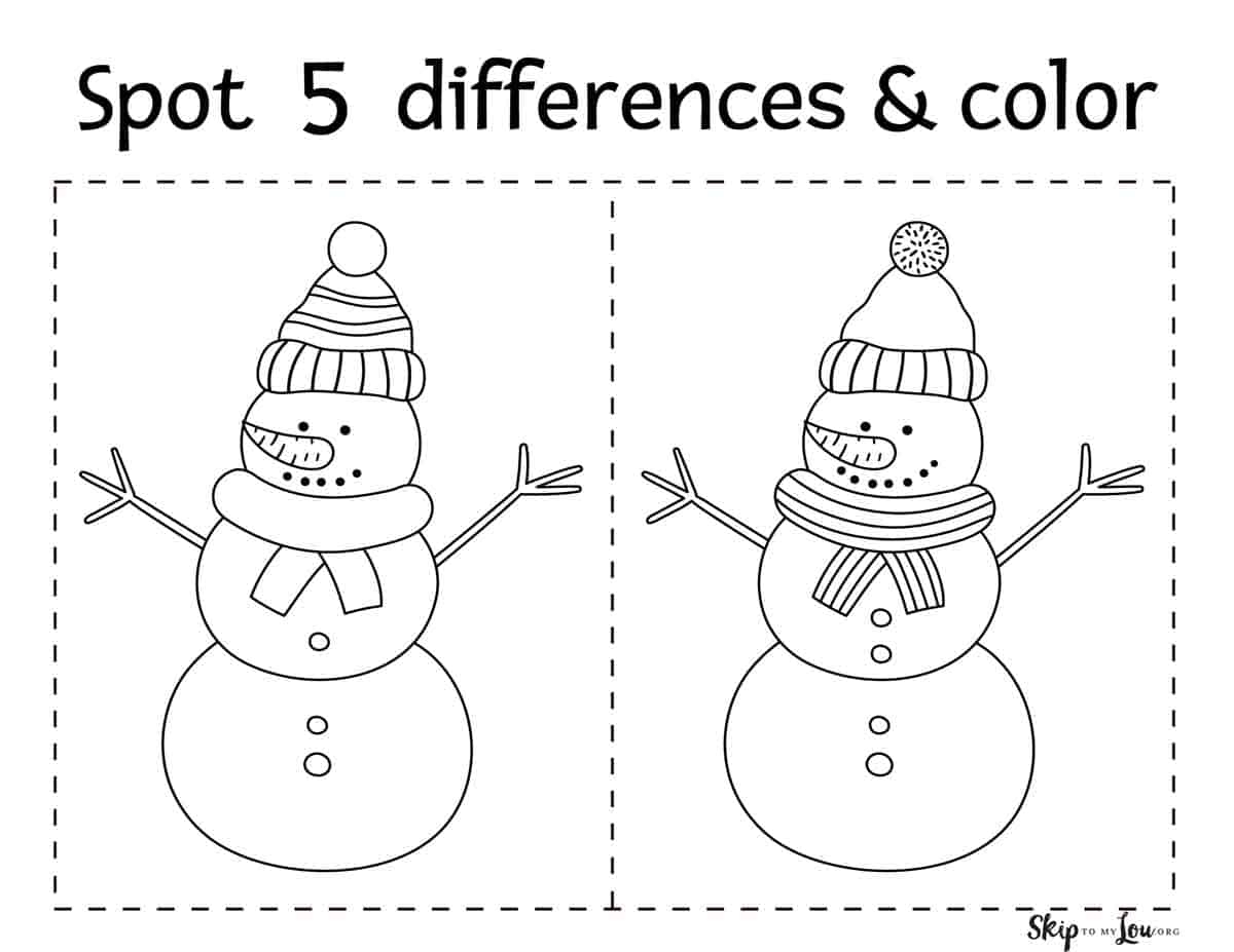 Free Christmas Printable Activity Worksheets
