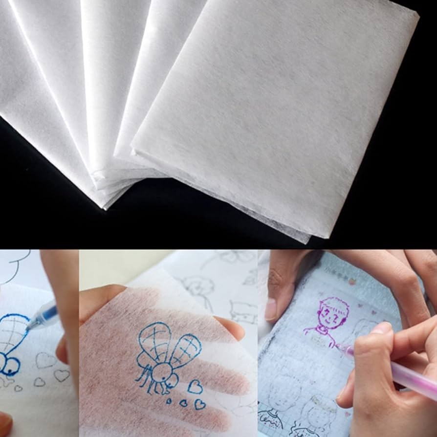Ciieeo 96 Sheets Of Tracing Paper Carbon Tracing Paper Embroidery Transfer Paper Translucent Tracing Paper Technical Drawing Paper Pattern Tracing Paper Printable White Sandpaper Cloth Amazon de Home Kitchen