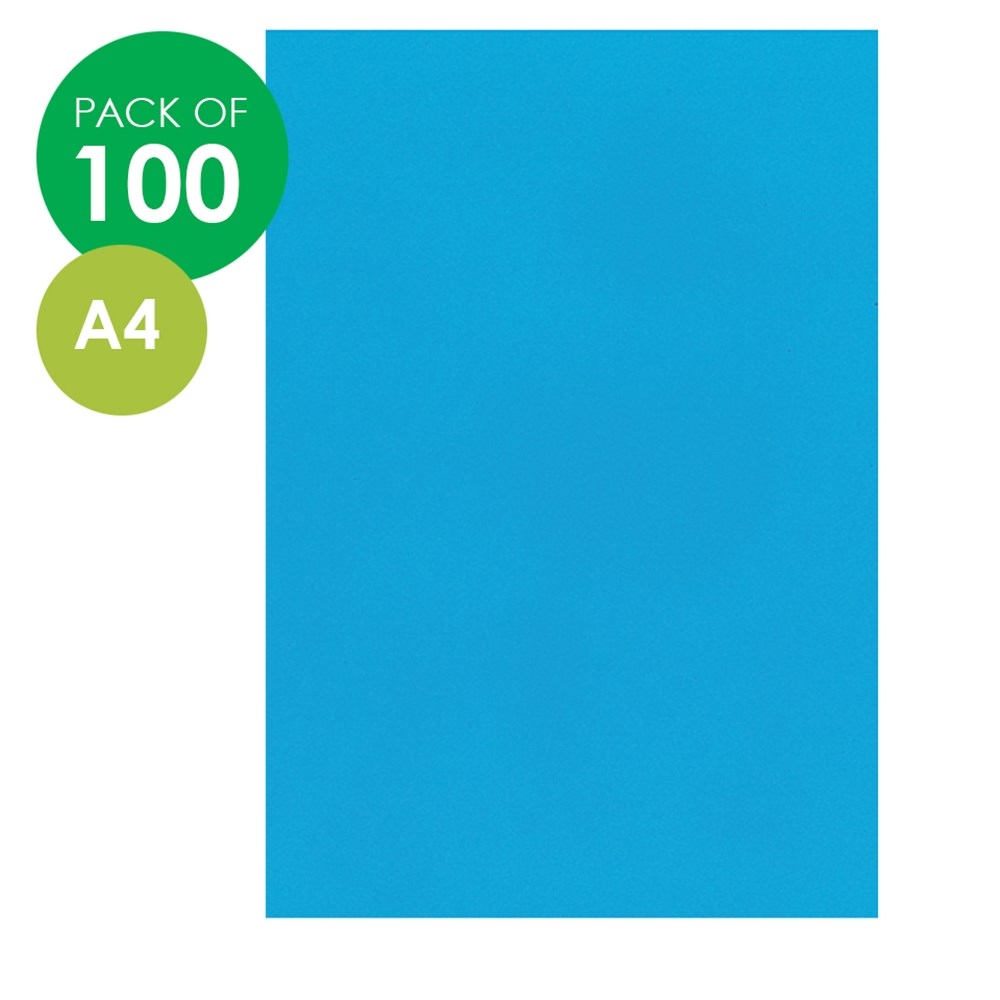 CleverPatch Cover Paper A4 Blue Pack Of 100 Cover Paper CleverPatch Art Craft Supplies