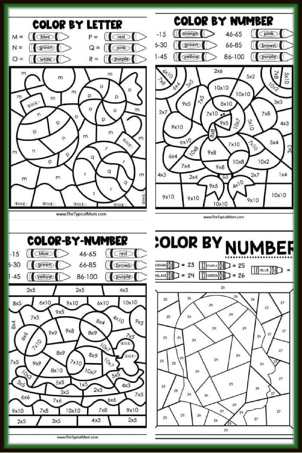 Printable Worksheets Color By Number Multiplication Pdf Free