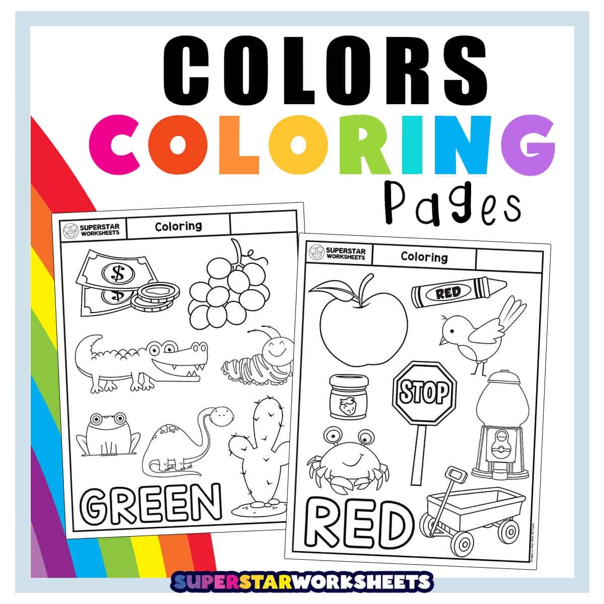 Coloring Worksheets For Preschool Superstar Worksheets