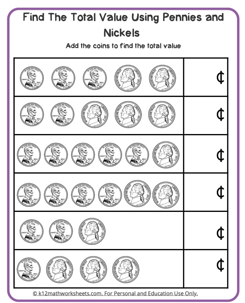 Free Printable Money Worksheets Pdf