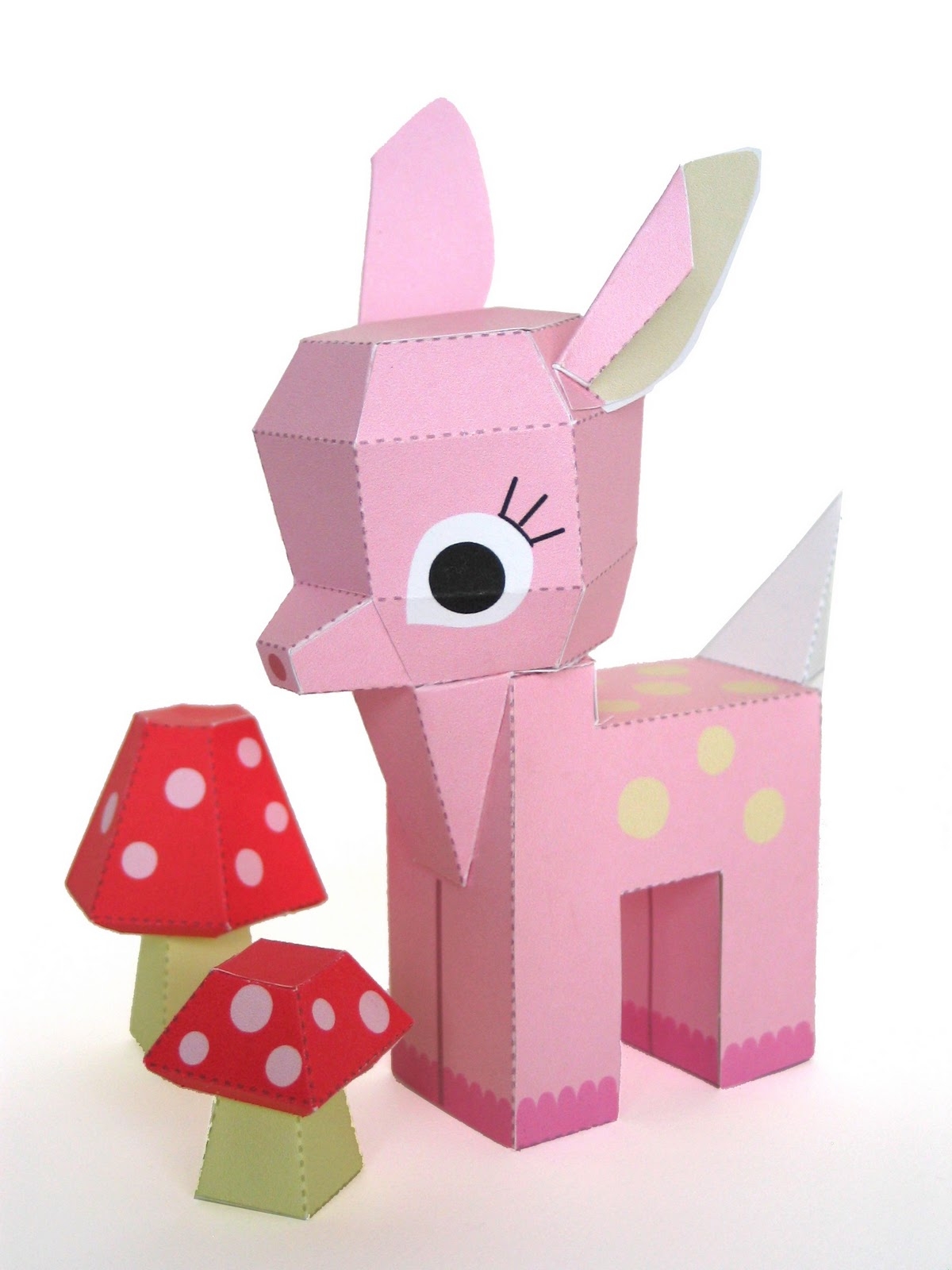Cute Craft Tutorials Handmade Toys Printable Crafts Kawaii Plush By Fantastic Toys Free Printable Pink Paper Fawn