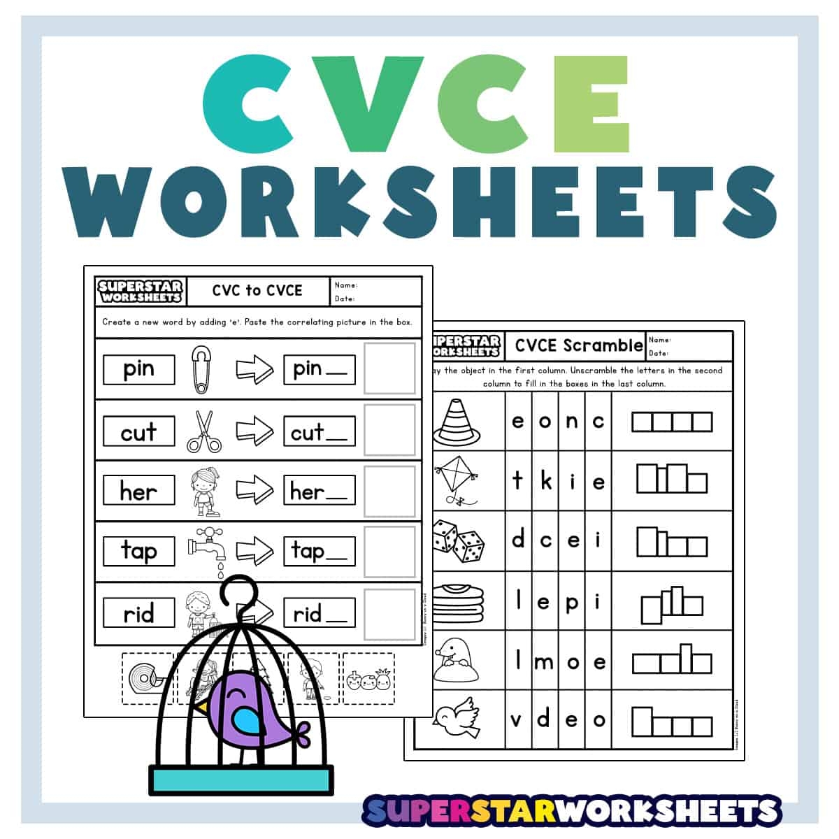 Free Printable Silent E Worksheets