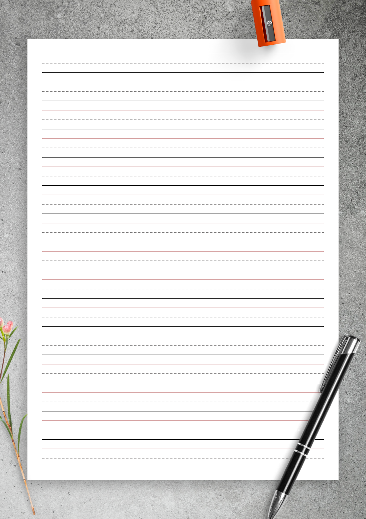 Penmanship Paper Free Printable