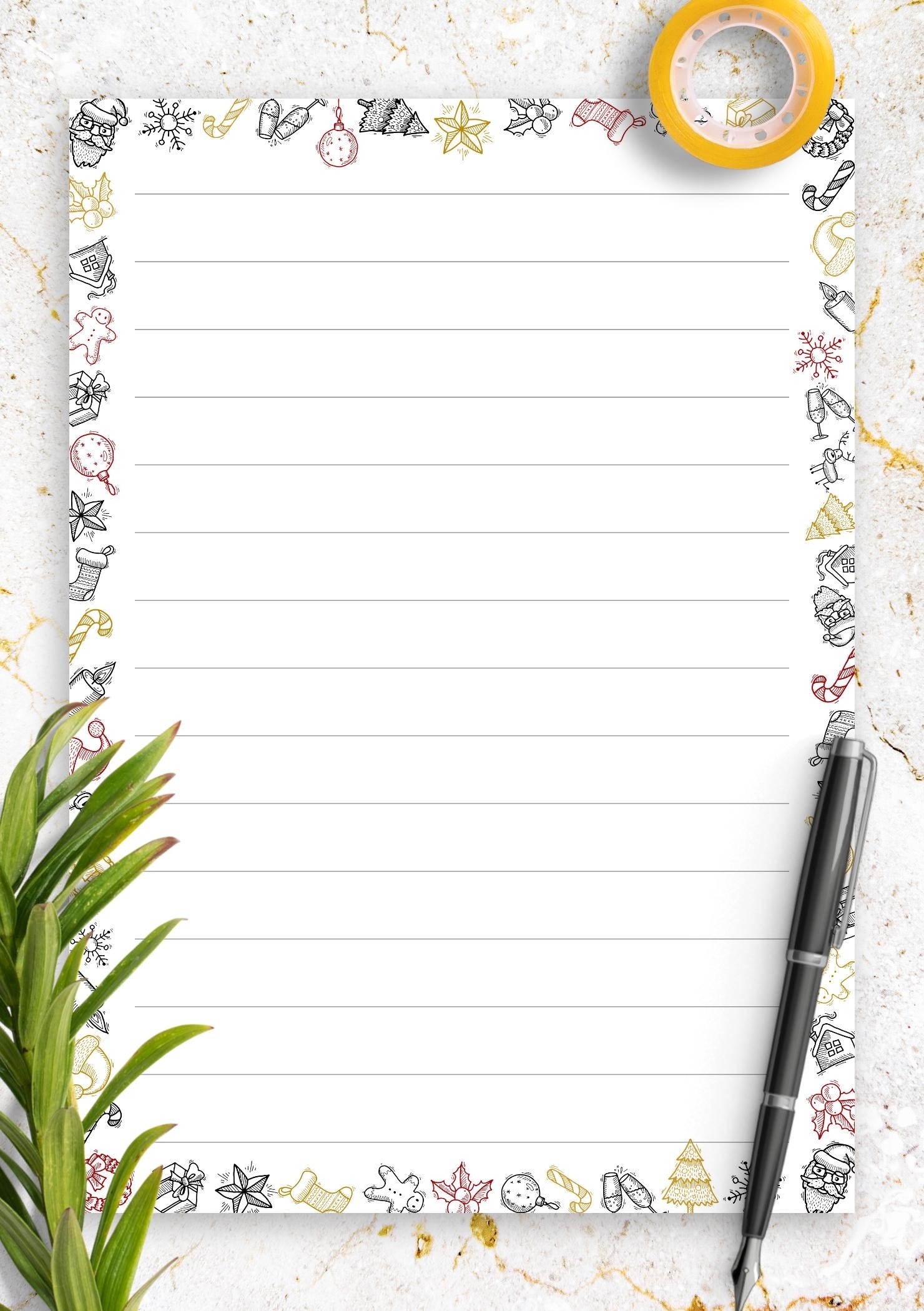 Download Printable Lined Paper Template College Ruled 7 1mm PDF