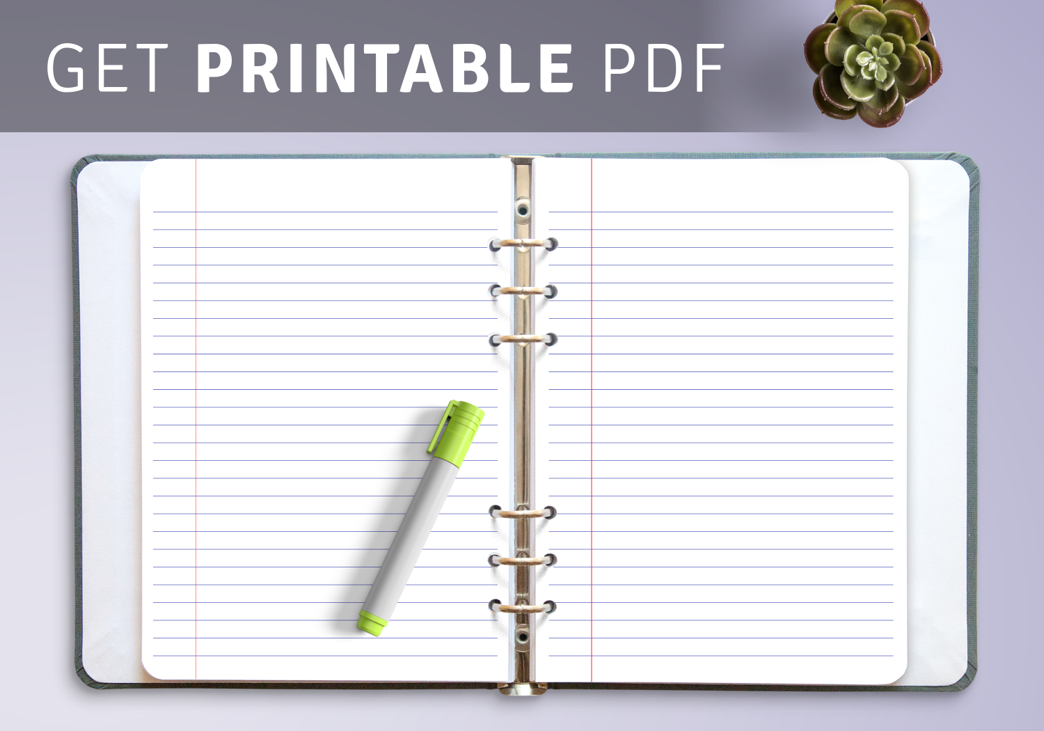Notebook Paper Free Printable