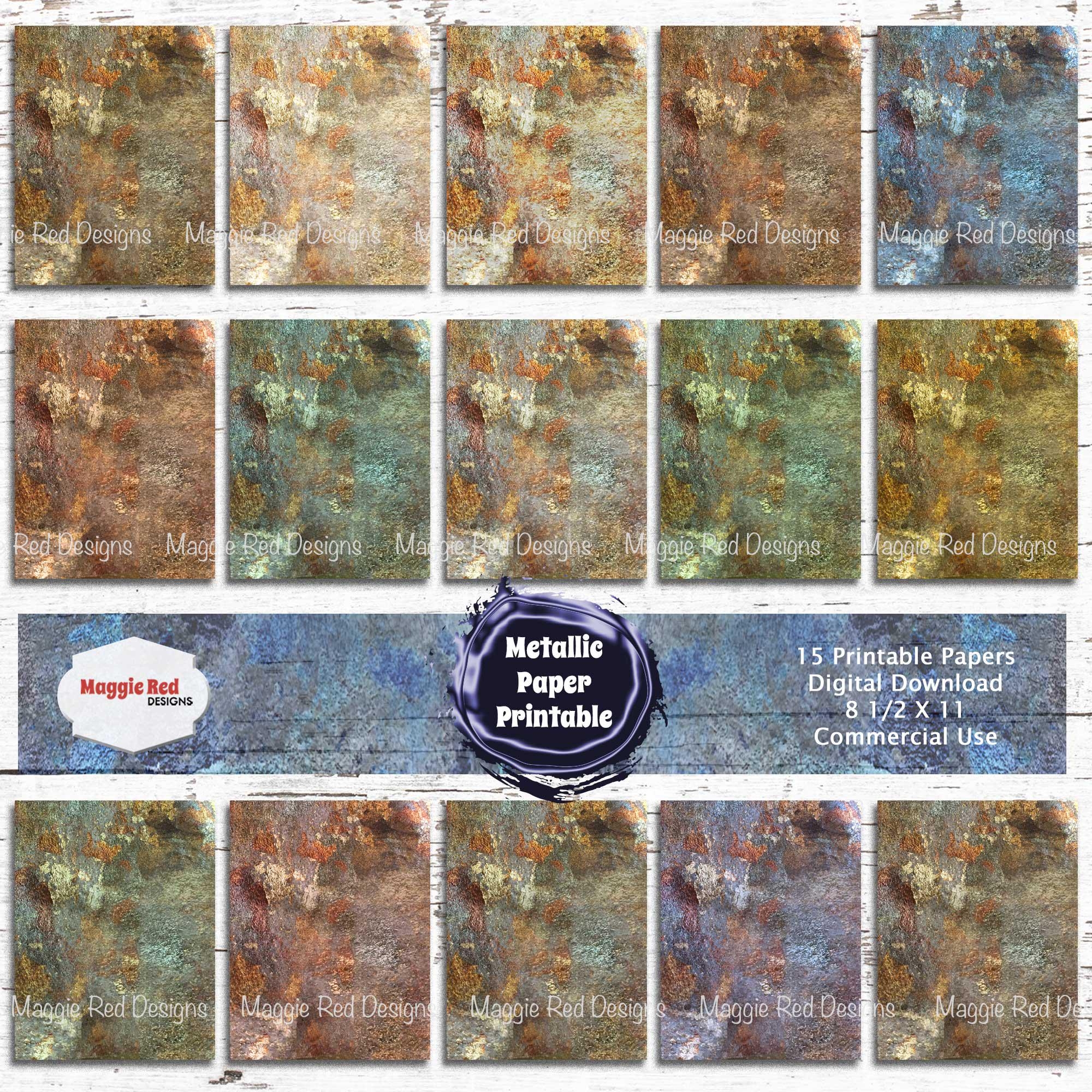 Druckbares Metallic Papier Strukturiertes Scrapbook Papier Papier F r Die Kartenherstellung Metallic Folie Papier Gold Metallic Papier 8 5X31 Scrapbook Papier Etsy de