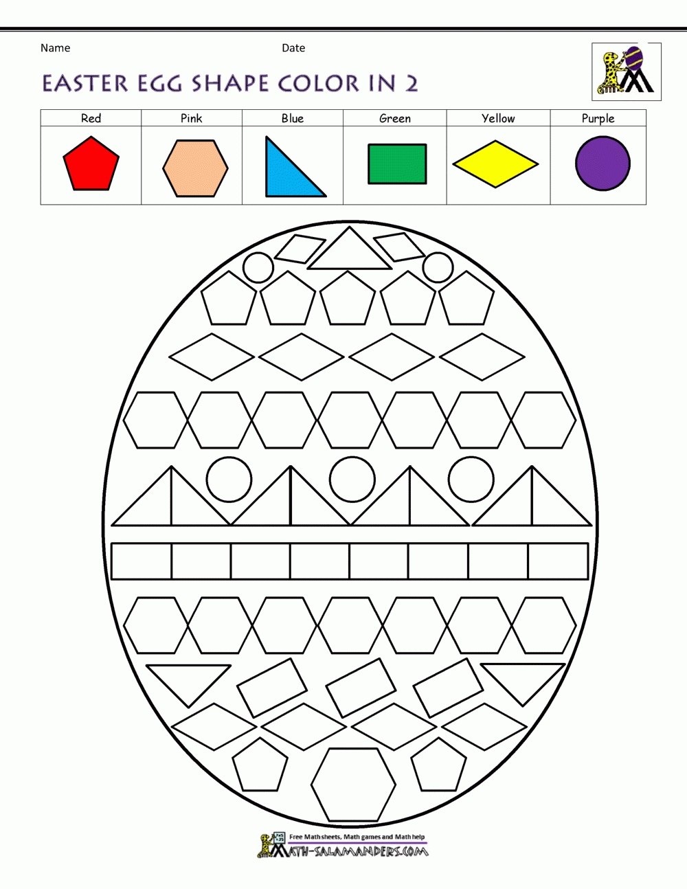 Easter Worksheets For Kids