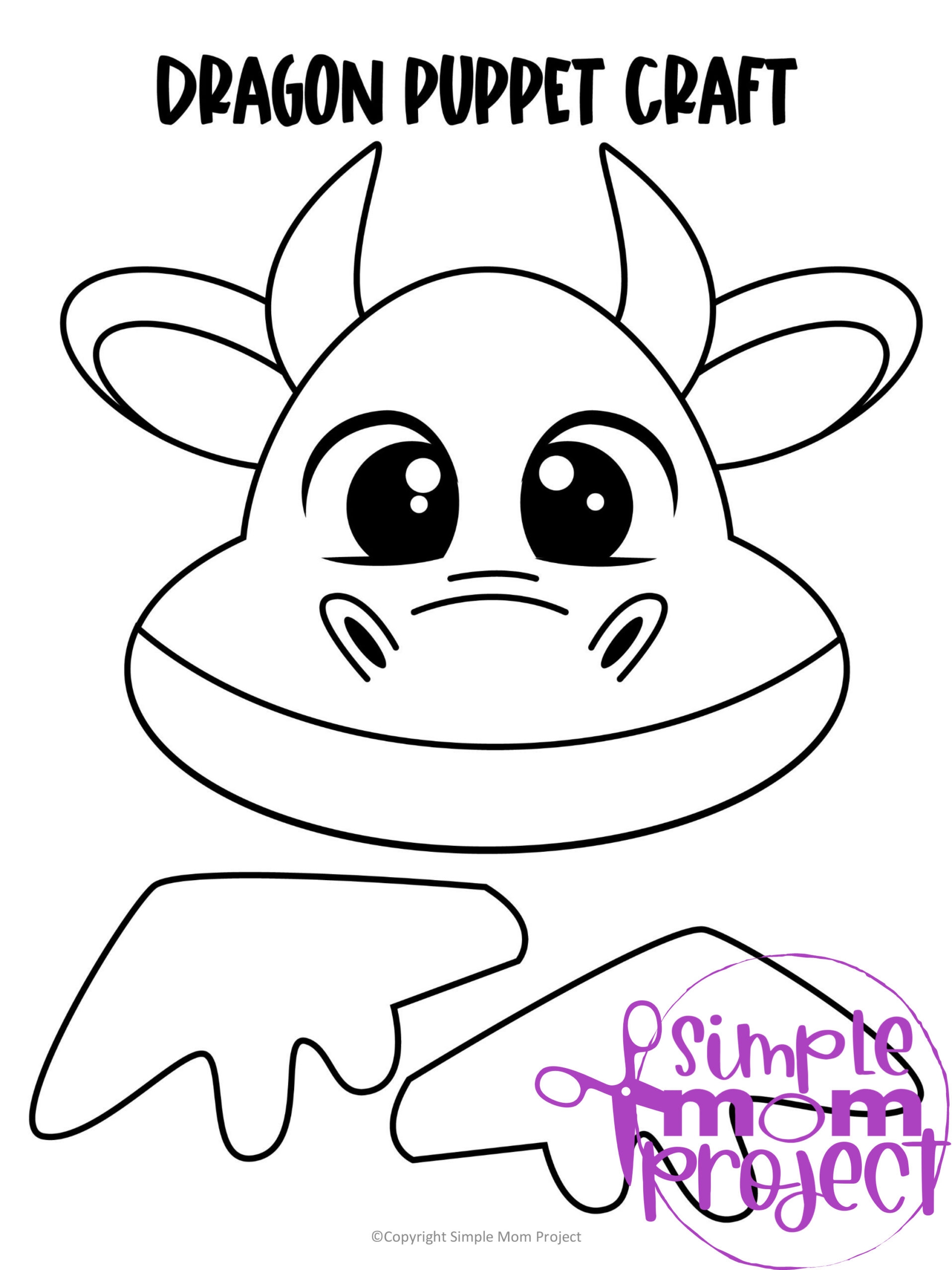 Paper Dragon Puppet Ideas Printable