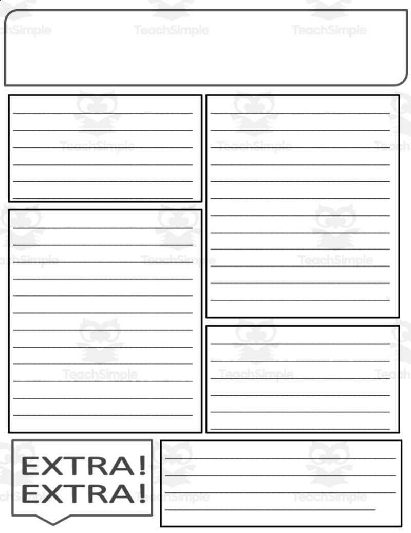 Editable Newspaper Templates By Teach Simple