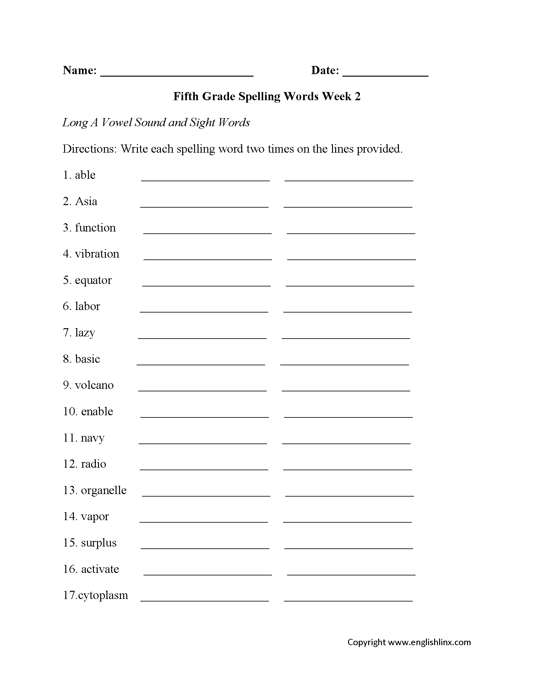 Fifth Grade Worksheets Digital Practice Printables For Kids Worksheets Library