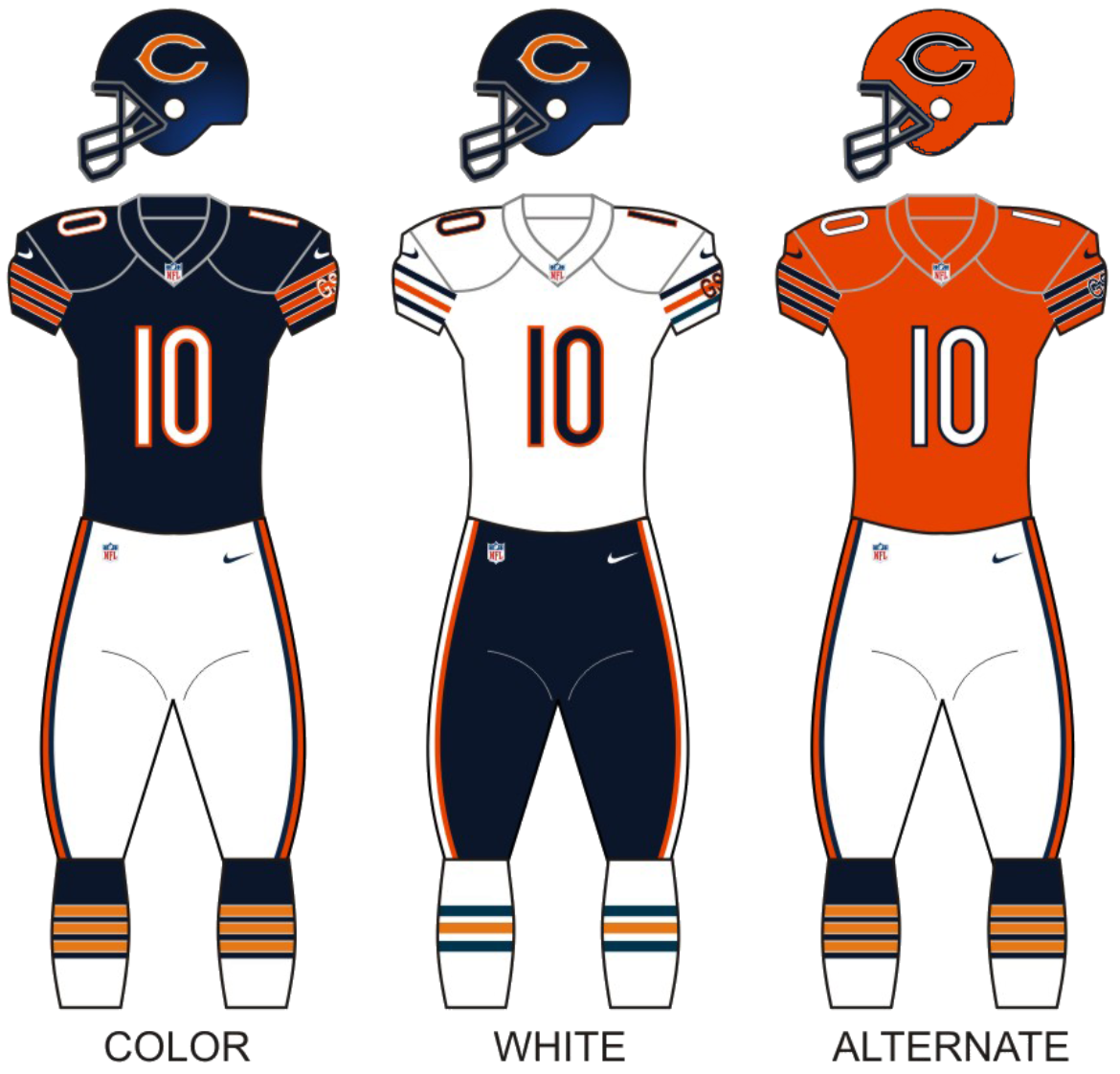 File Chicago Bears Uniforms 2022 present png Wikimedia Commons