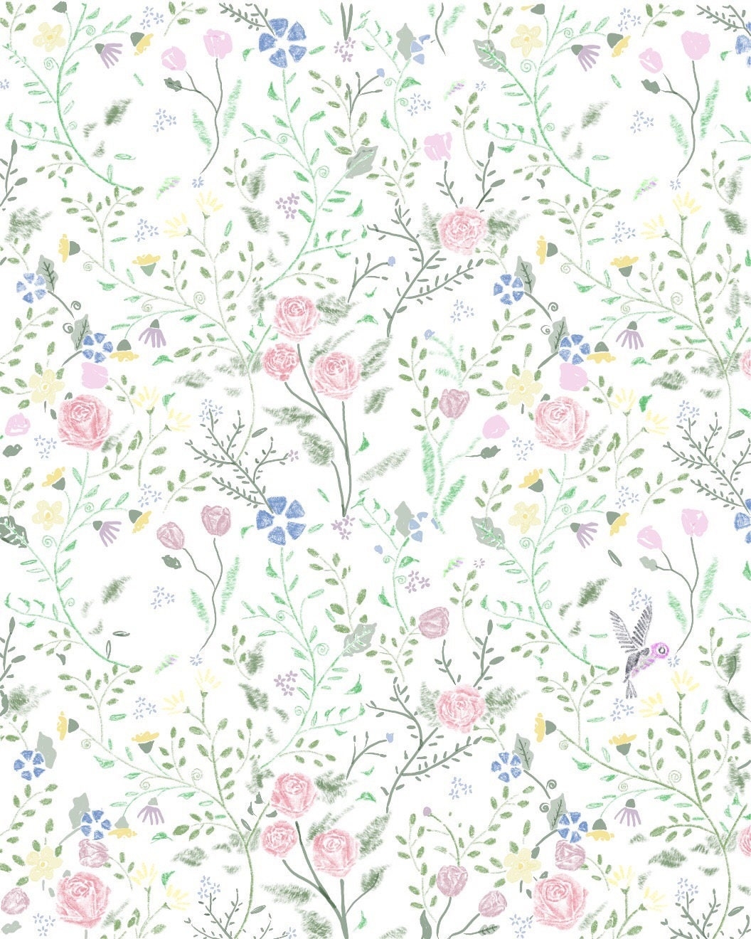 Floral Printable Floral Background Clipart Floral Background Printable Digital Download Floral Digital Download Spring Printable Etsy UK