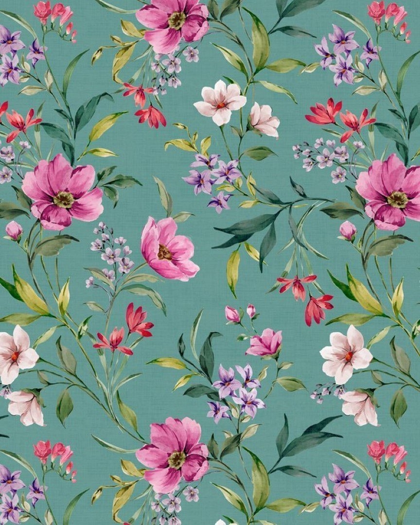 Flower Printed Wallpaper At 4500 roll Floral Wallpaper In Kharghar Navi Mumbai ID 2854733049888