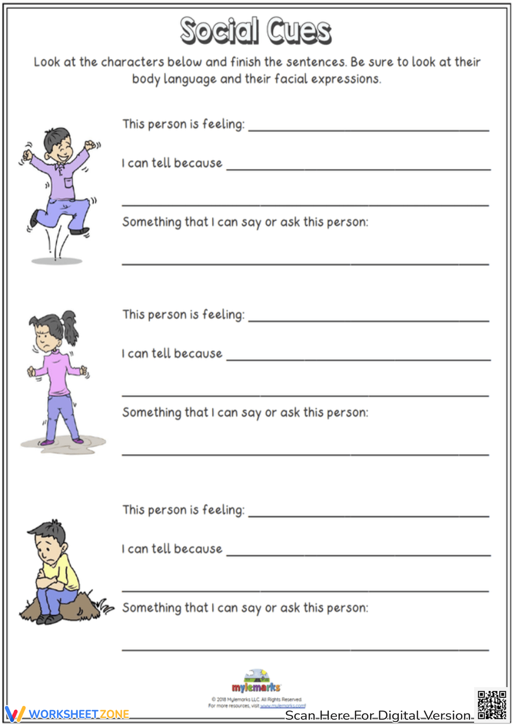 Free Collection Of Social Skills Worksheets For Autism Worksheets Library