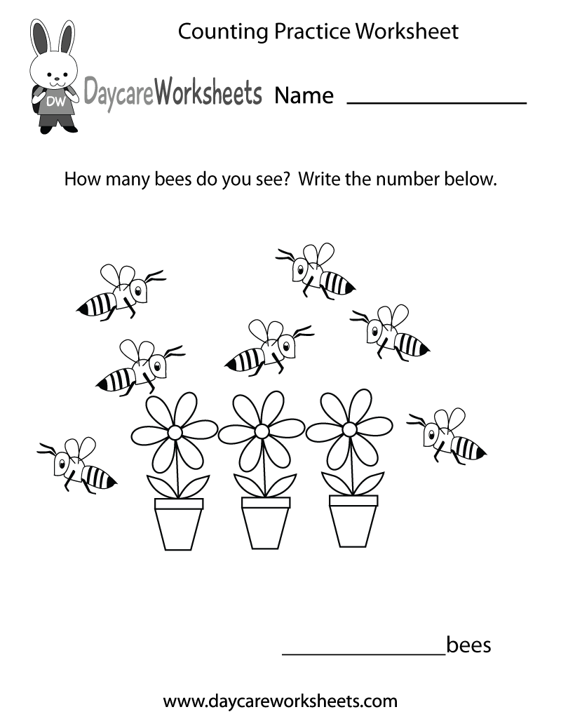 Free Printable Counting Worksheets