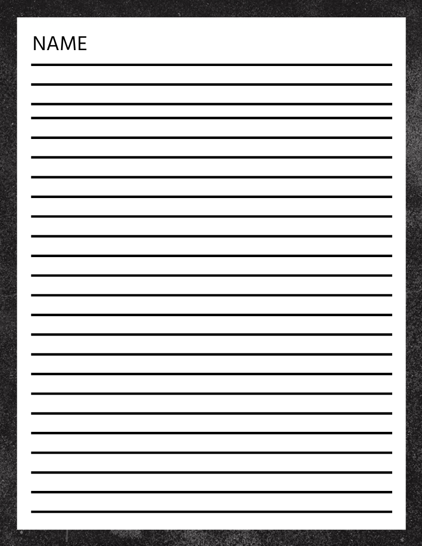 Free Dark Lined Paper Template To Edit Online