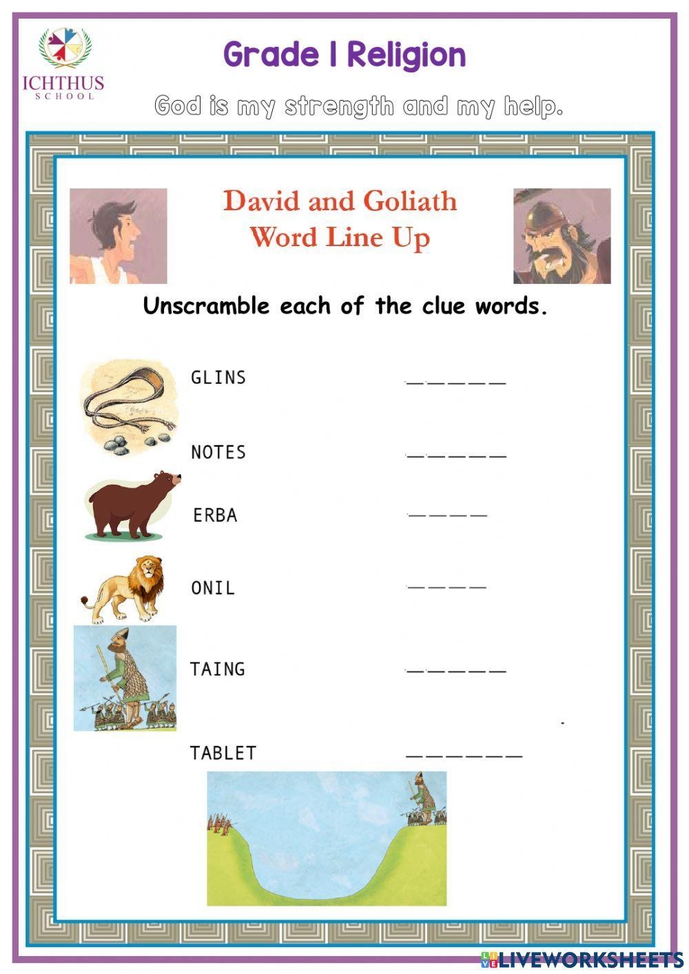 Free David And Goliath Worksheet Download Free David And Goliath Worksheet Png Images Free Worksheets On Clipart Library