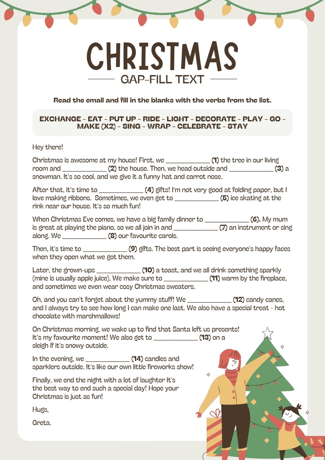 Free Editable Christmas Worksheet Templates Canva